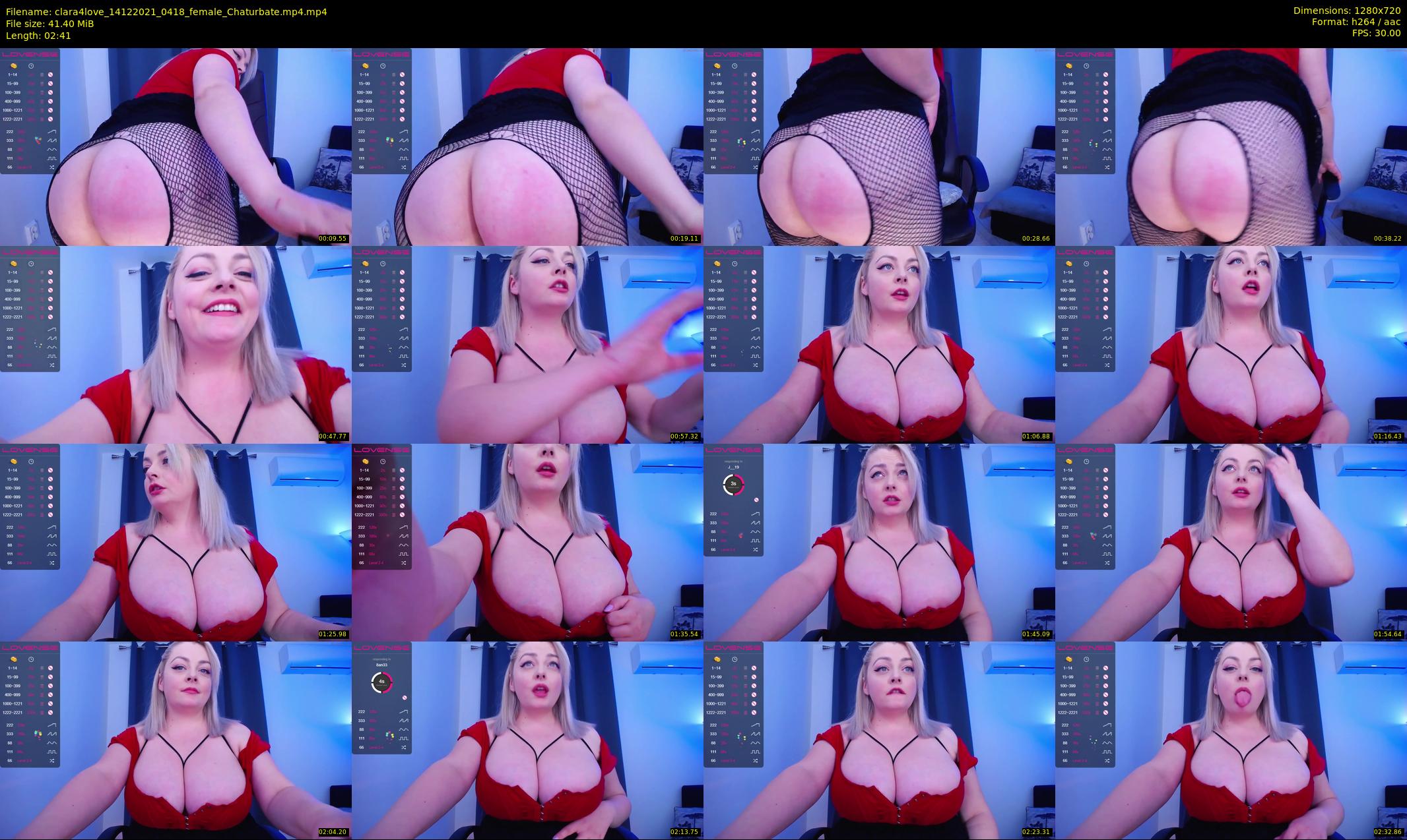 clara4love — 3 minute Chaturbate female cam show recording, 720p, Dec 14, 2021