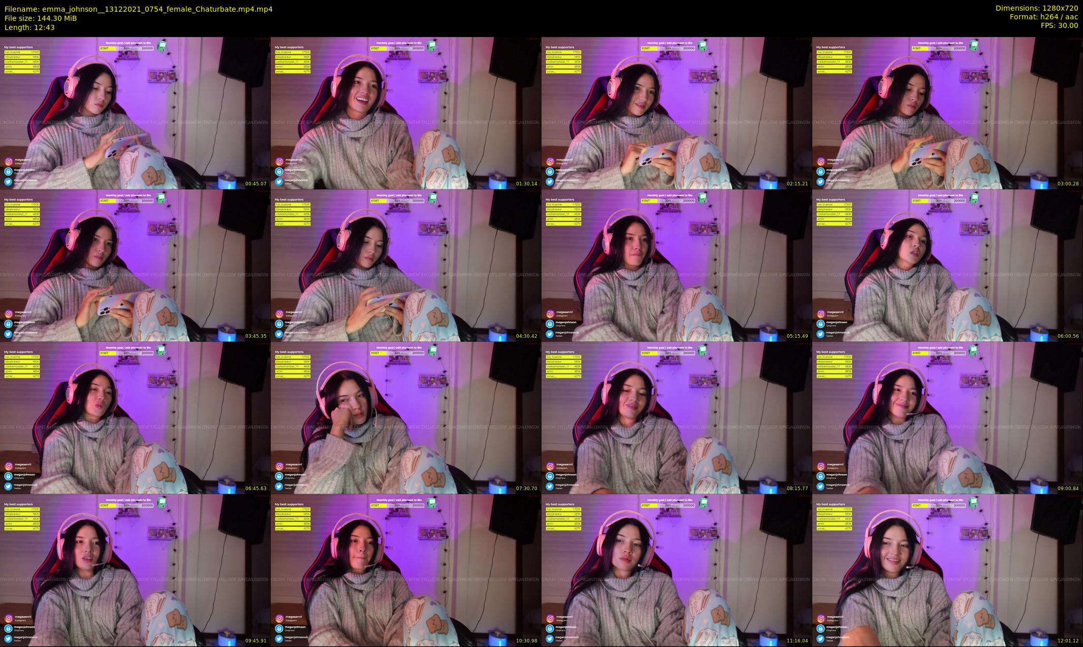 emma_johnson_ — 13 minute Chaturbate female cam show recording, 720p, Dec 13, 2021