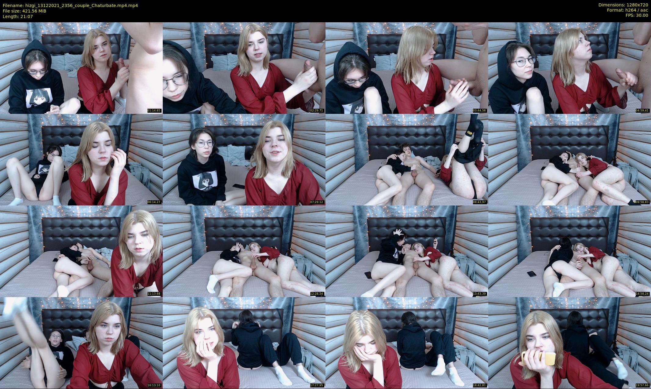 hizgi — 22 minute Chaturbate couple cam show recording, 720p, Dec 13, 2021
