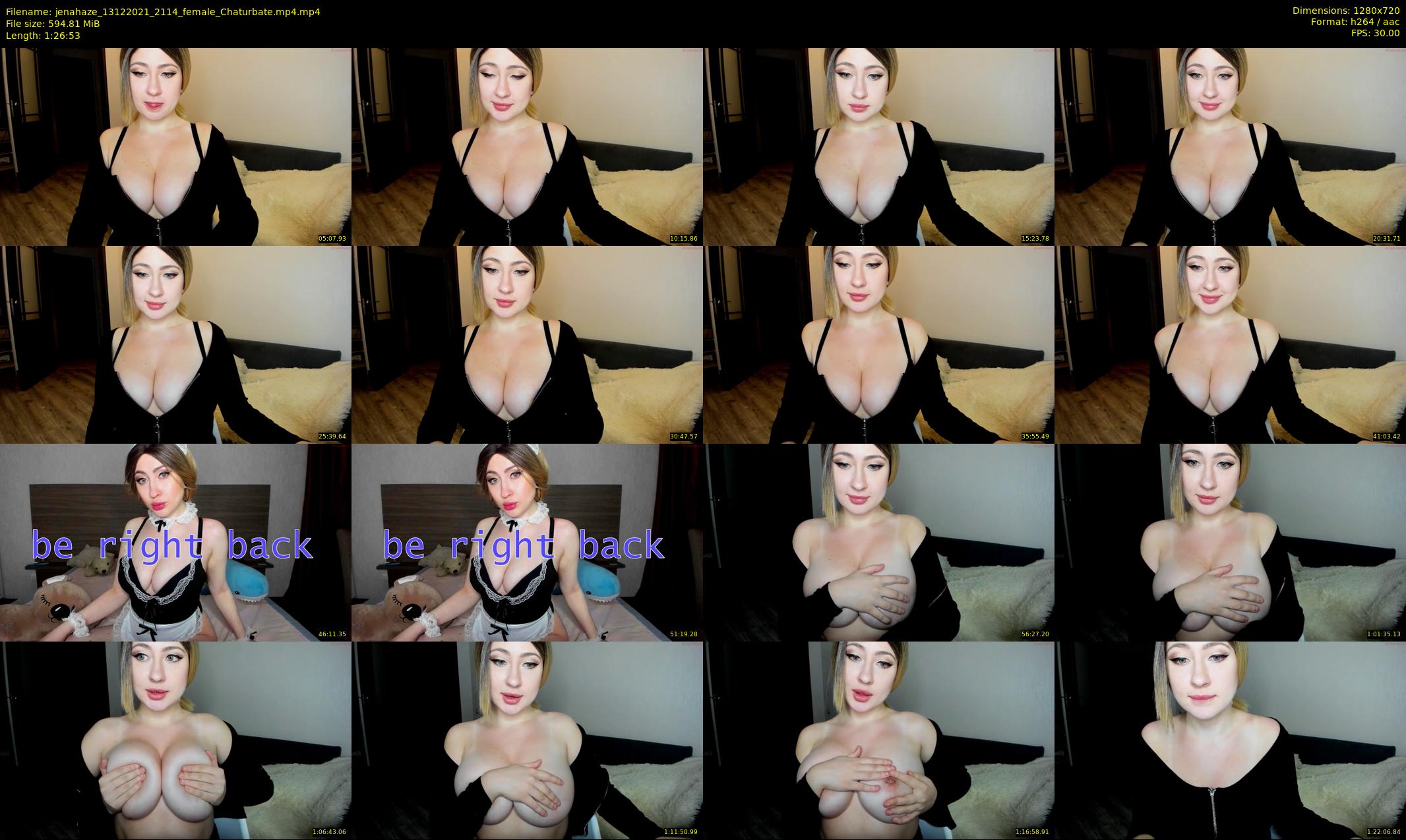 jenahaze — 87 minute Chaturbate female cam show recording, 720p, Dec 13, 2021