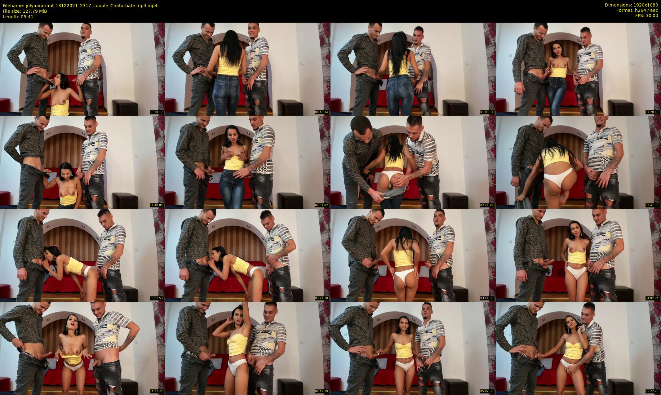 julyaandraul — 6 minute Chaturbate couple cam show recording, 1080p, Dec 13, 2021