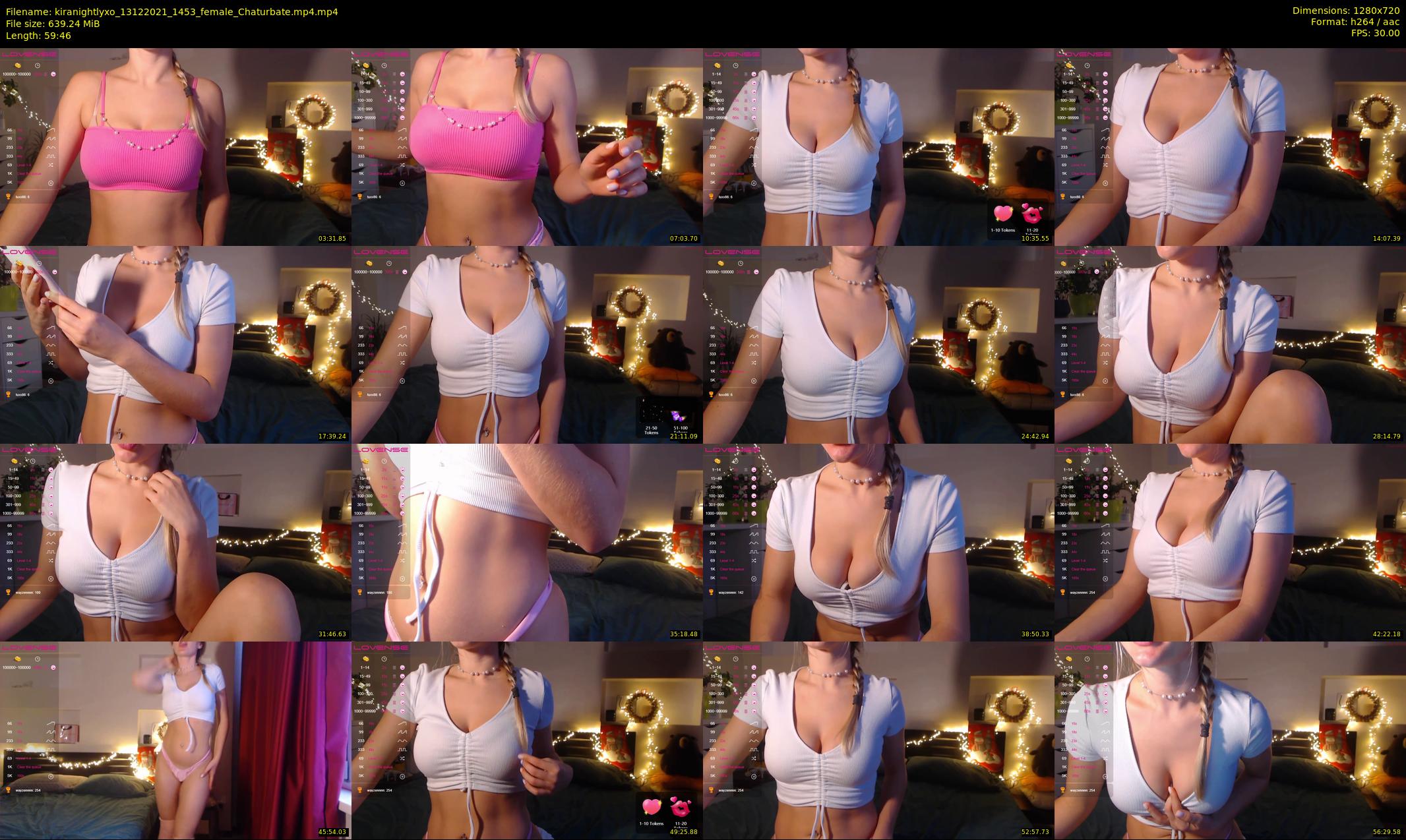 kiranightlyxo — 60 minute Chaturbate female cam show recording, 720p, Dec 13, 2021
