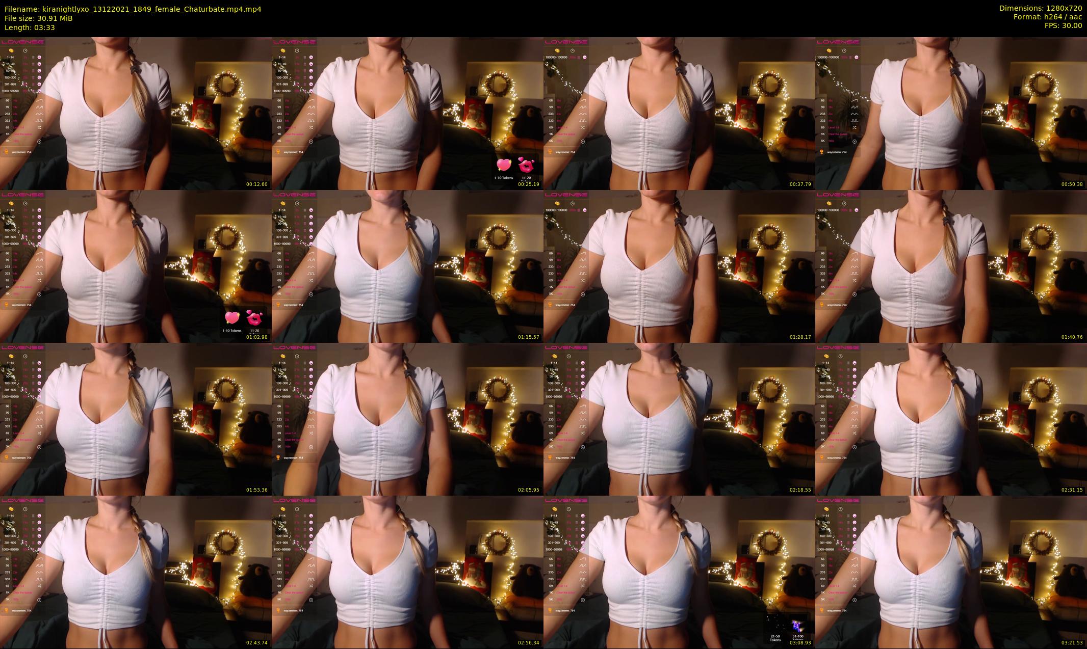 kiranightlyxo — 4 minute Chaturbate female cam show recording, 720p, Dec 13, 2021