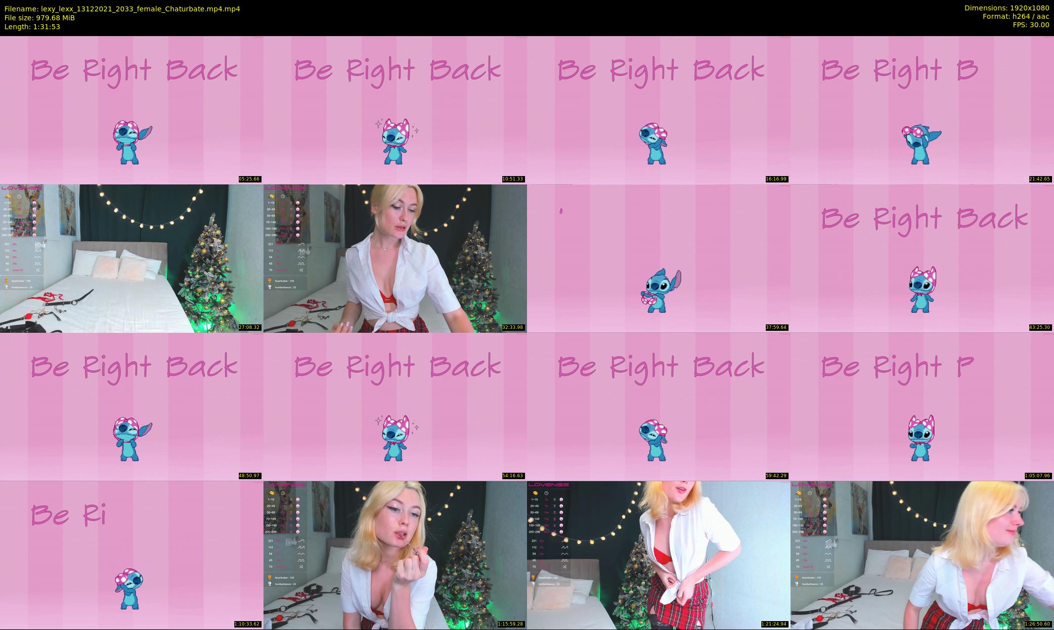 lexy_lexx — 92 minute Chaturbate female cam show recording, 1080p, Dec 13, 2021