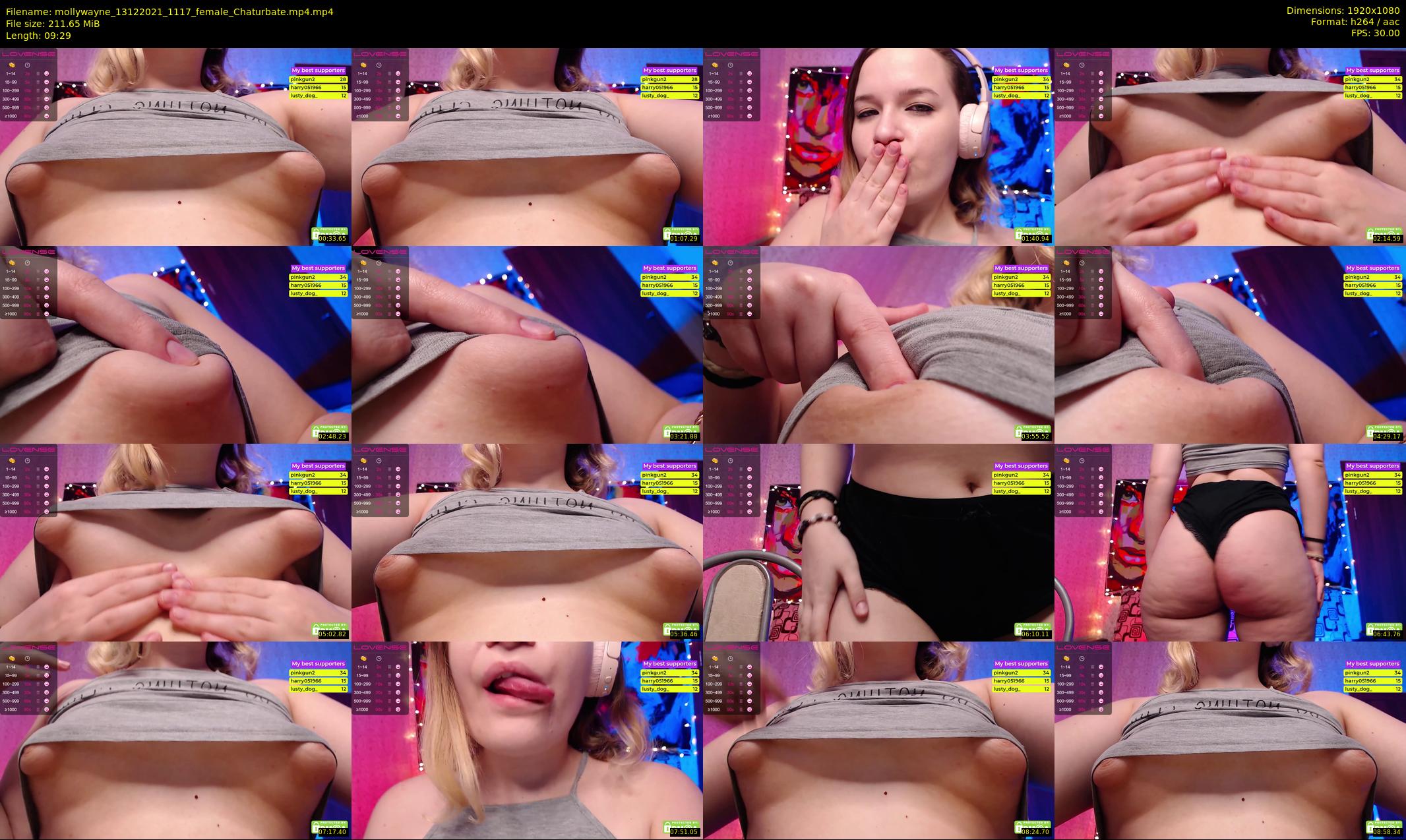 mollywayne — 10 minute Chaturbate female cam show recording, 1080p, Dec 13, 2021