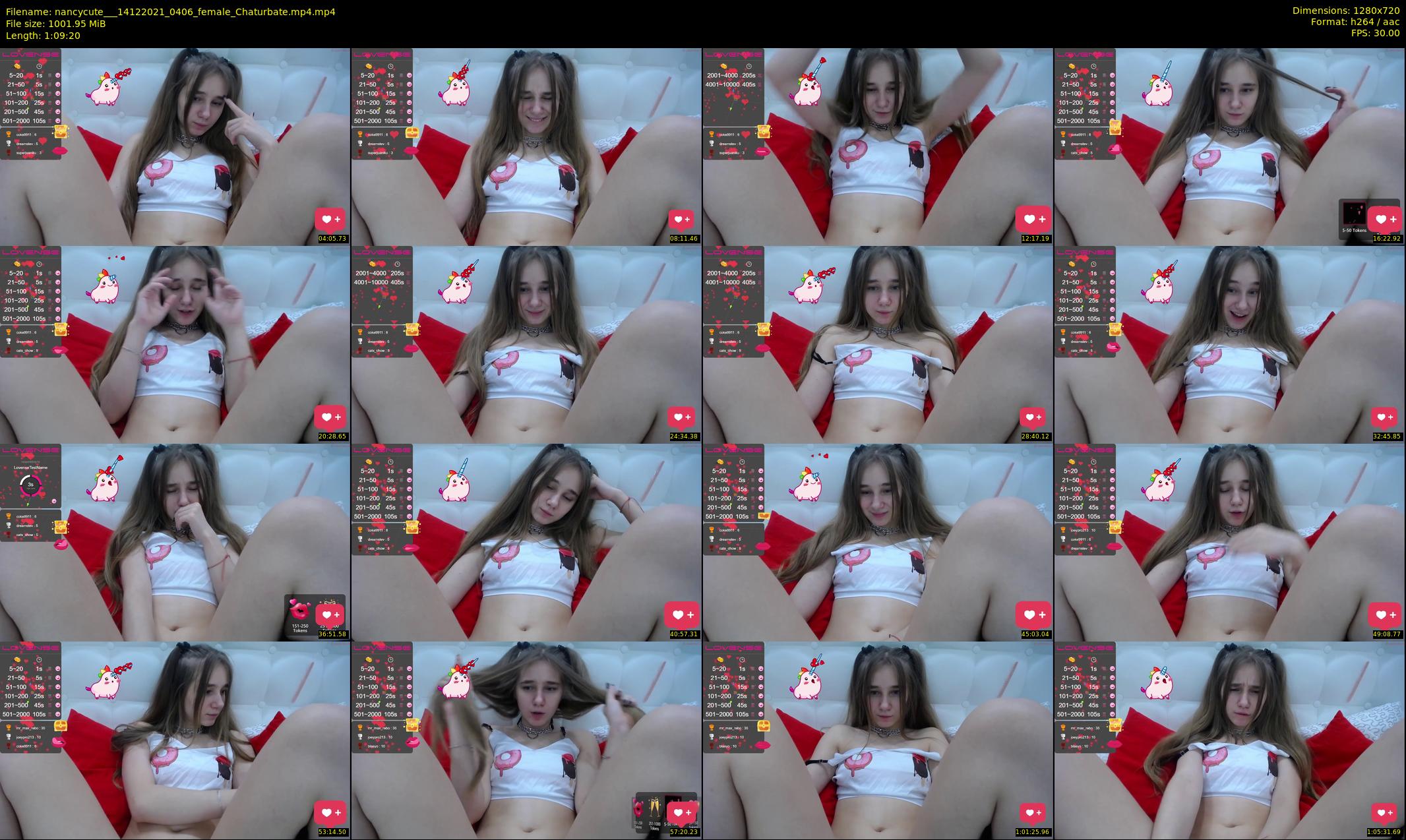 nancycute__ — 70 minute Chaturbate female cam show recording, 720p, Dec 14, 2021