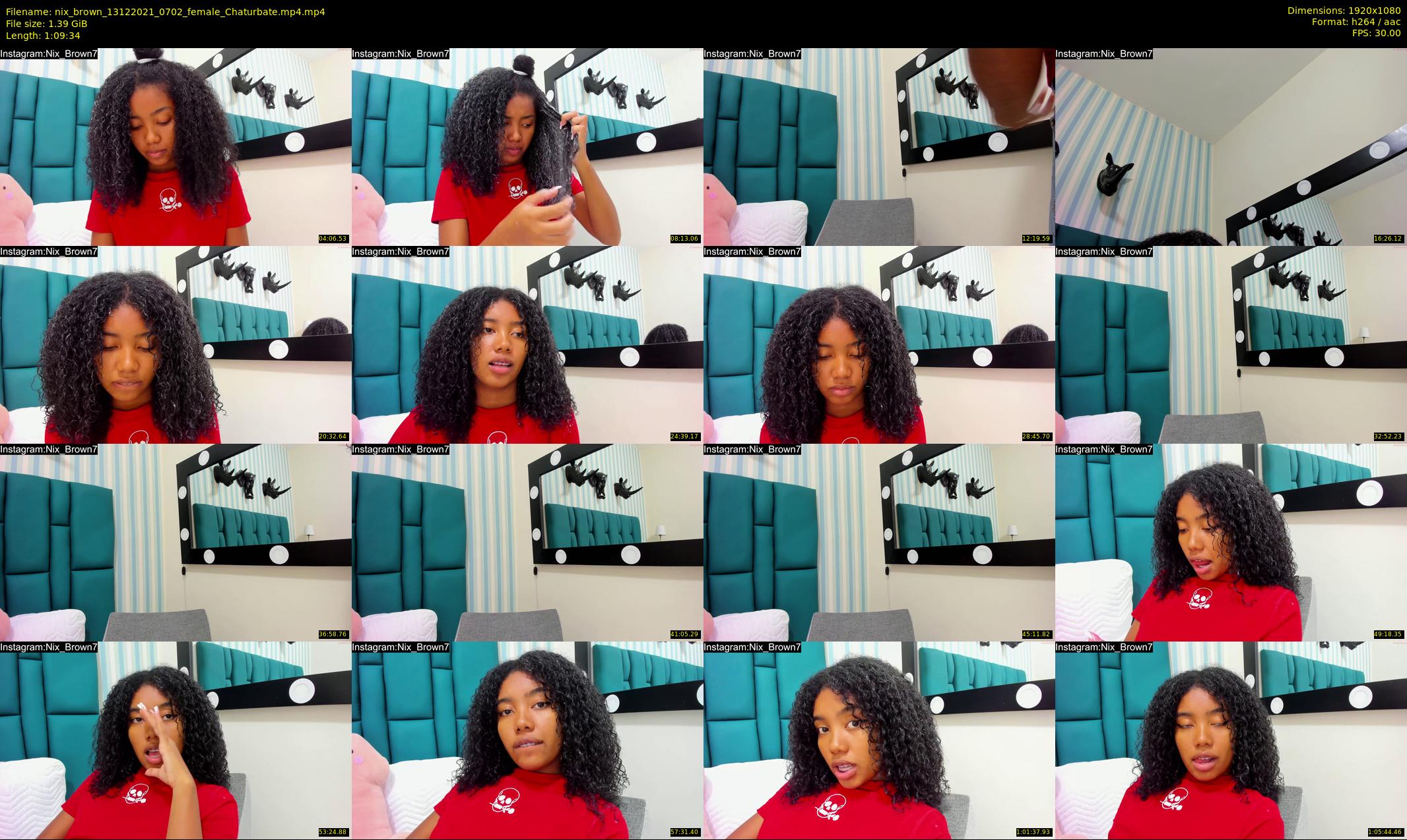 nix_brown — 70 minute Chaturbate female cam show recording, 1080p, Dec 13, 2021