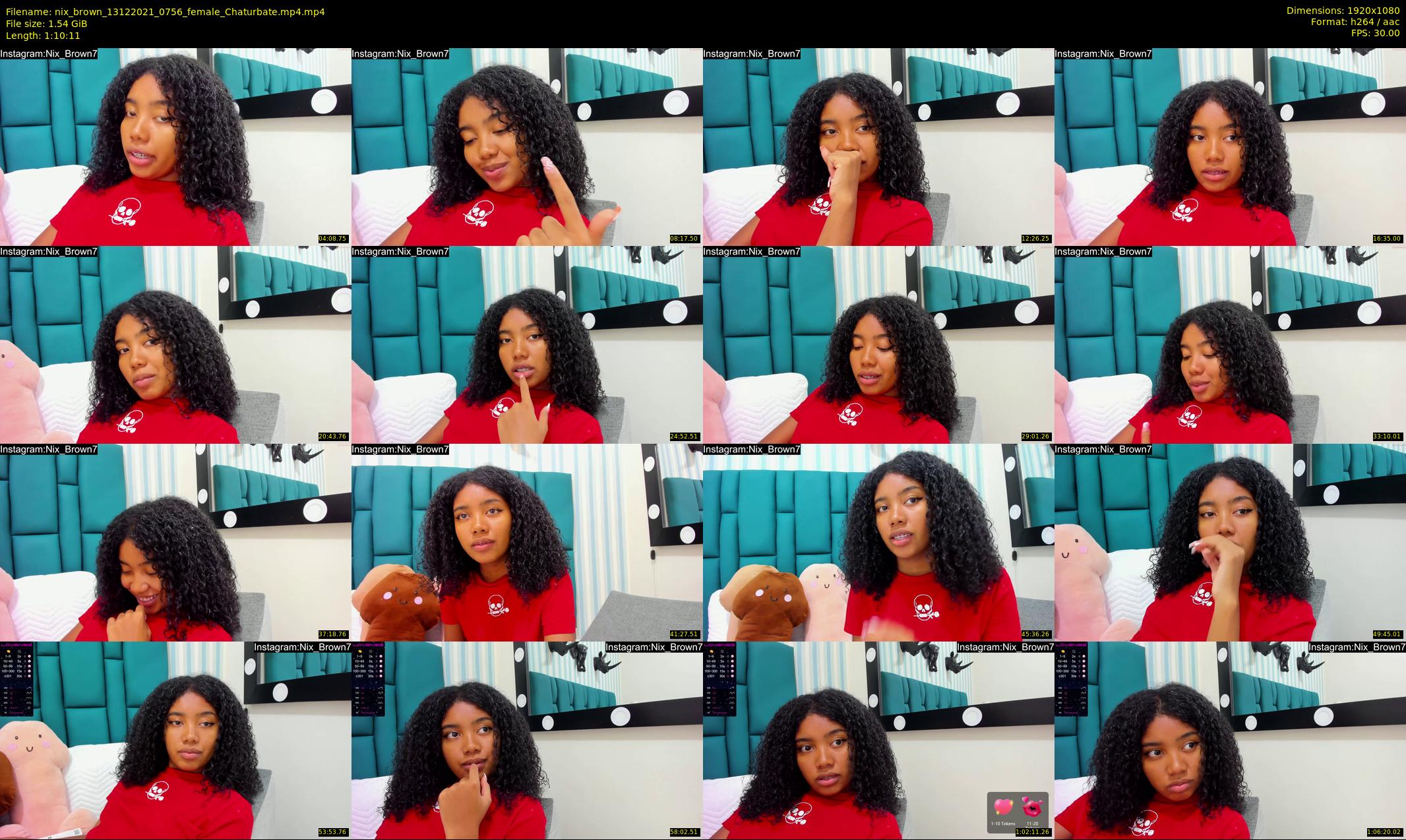 nix_brown — 71 minute Chaturbate female cam show recording, 1080p, Dec 13, 2021