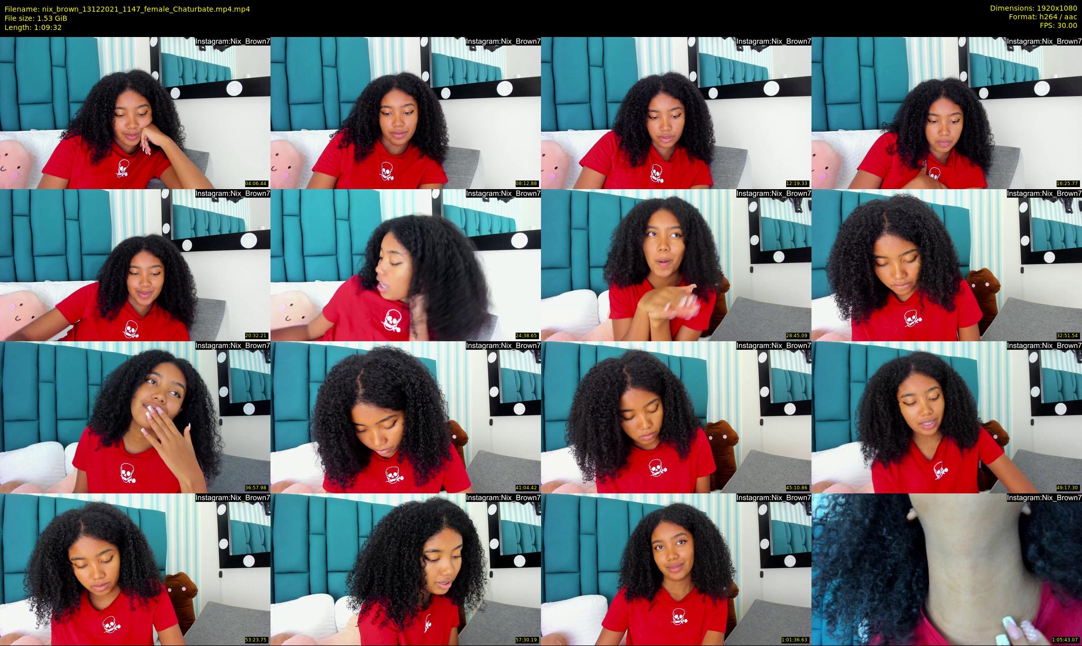 nix_brown — 70 minute Chaturbate female cam show recording, 1080p, Dec 13, 2021