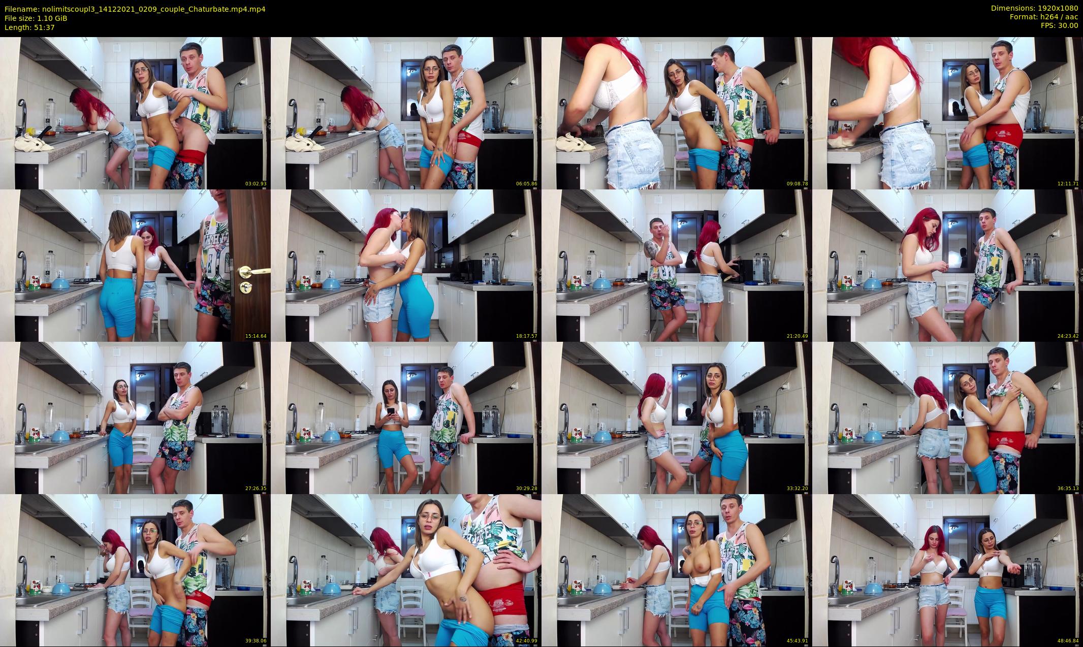nolimitscoupl3 — 52 minute Chaturbate couple cam show recording, 1080p, Dec 14, 2021