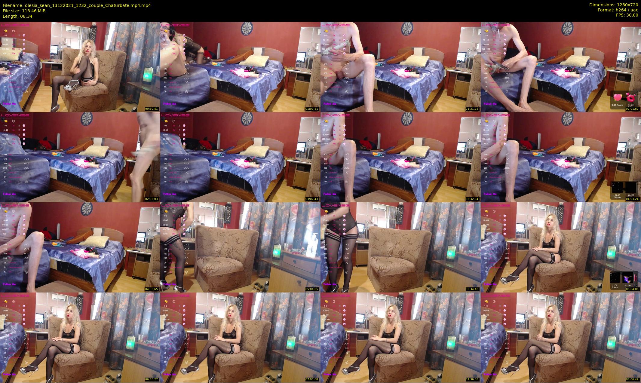 olesia_sean — 9 minute Chaturbate couple cam show recording, 720p, Dec 13, 2021