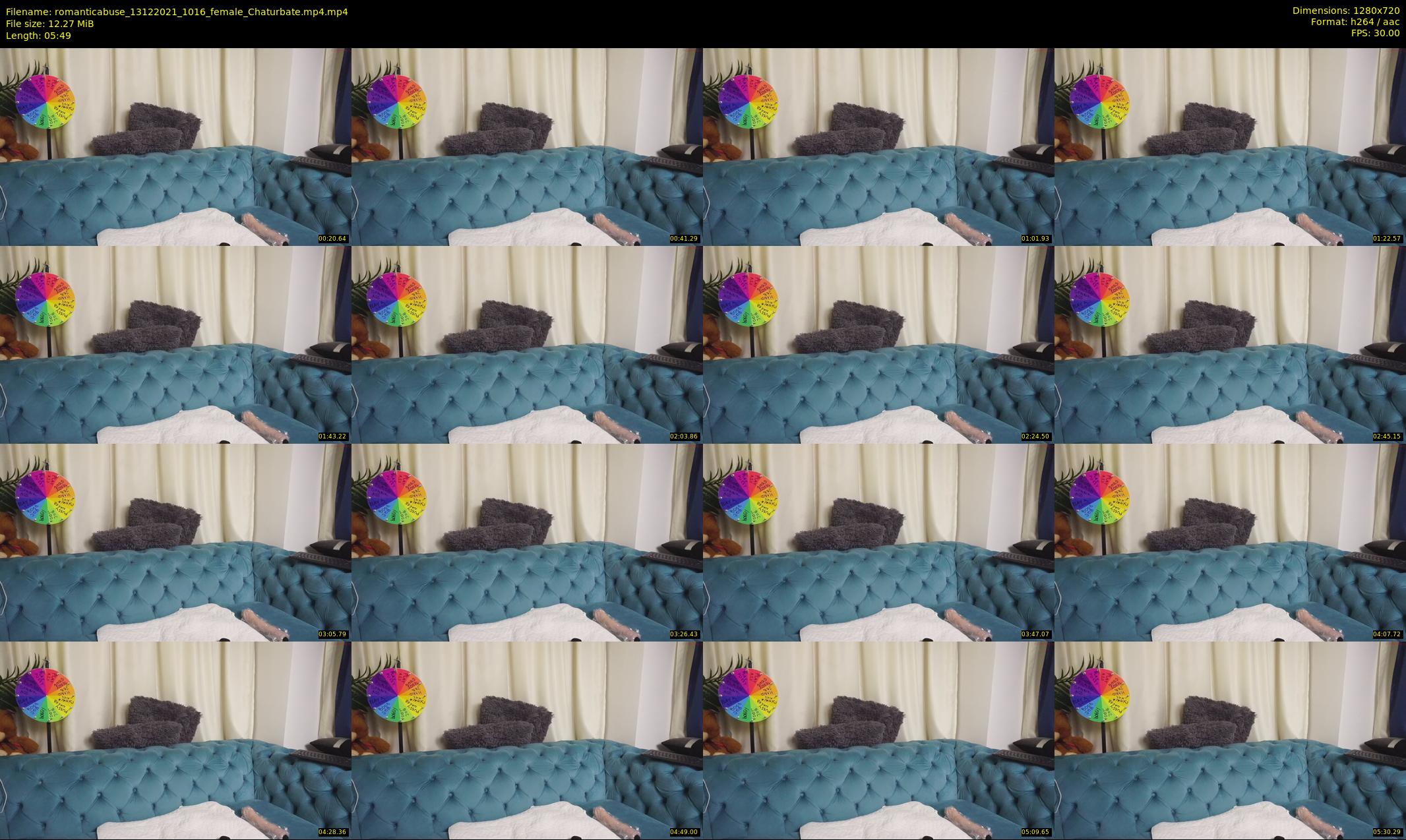 romanticabuse — 6 minute Chaturbate female cam show recording, 720p, Dec 13, 2021