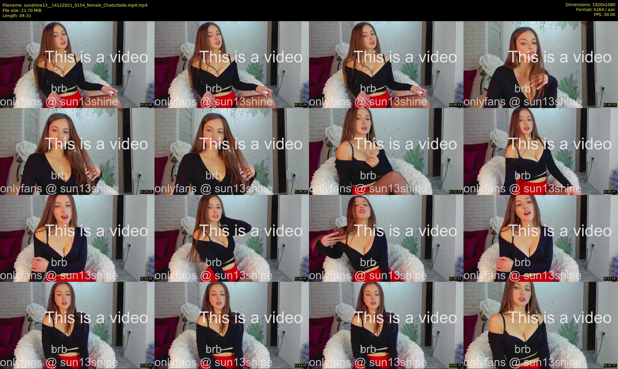 sunshine13_ — 5 minute Chaturbate female cam show recording, 1080p, Dec 14, 2021