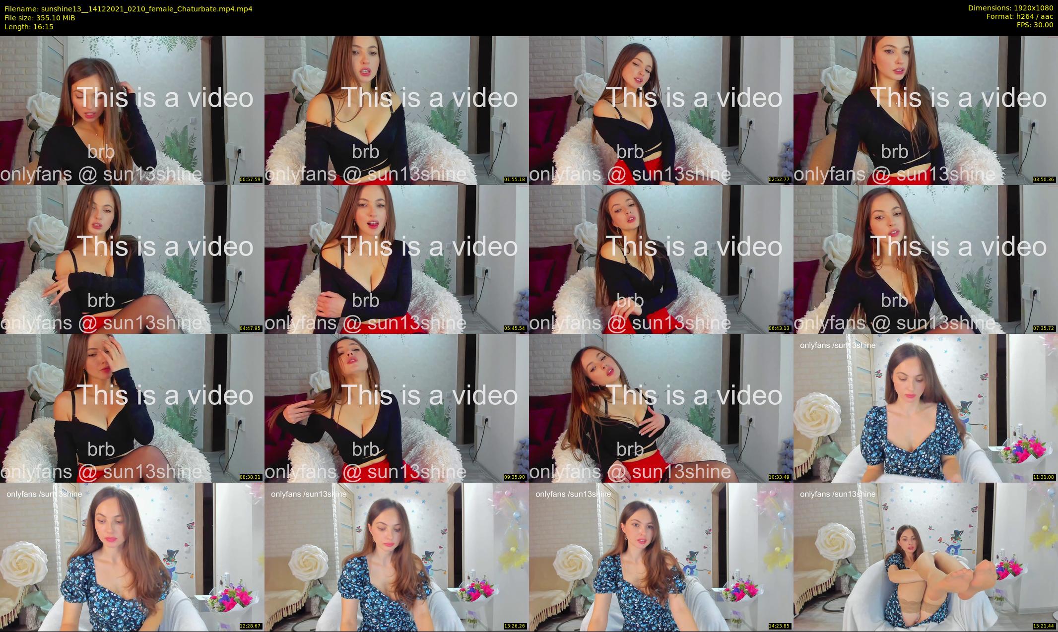 sunshine13_ — 17 minute Chaturbate female cam show recording, 1080p, Dec 14, 2021