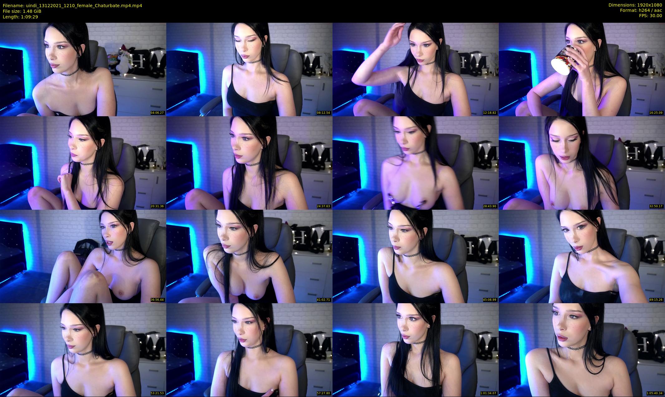 uindi — 70 minute Chaturbate female cam show recording, 1080p, Dec 13, 2021