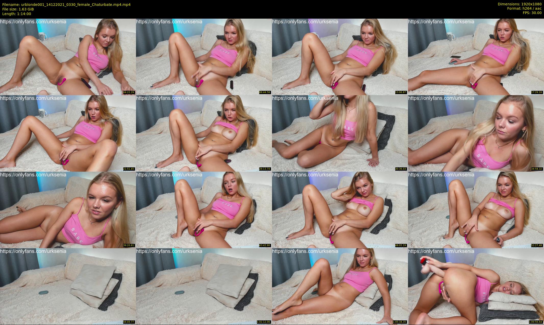 urblonde001 — 74 minute Chaturbate female cam show recording, 1080p, Dec 14, 2021