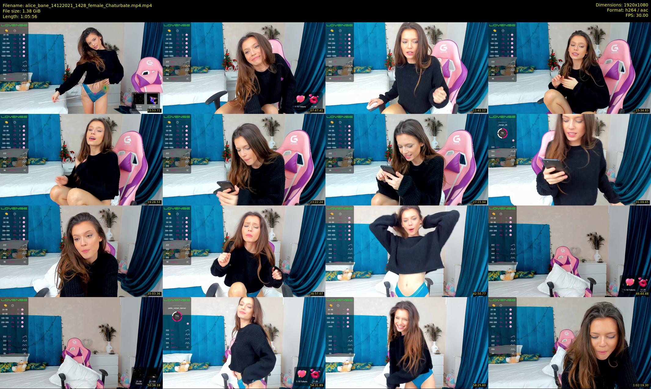 alice_bane — 66 minute Chaturbate female cam show recording, 1080p, Dec 14, 2021
