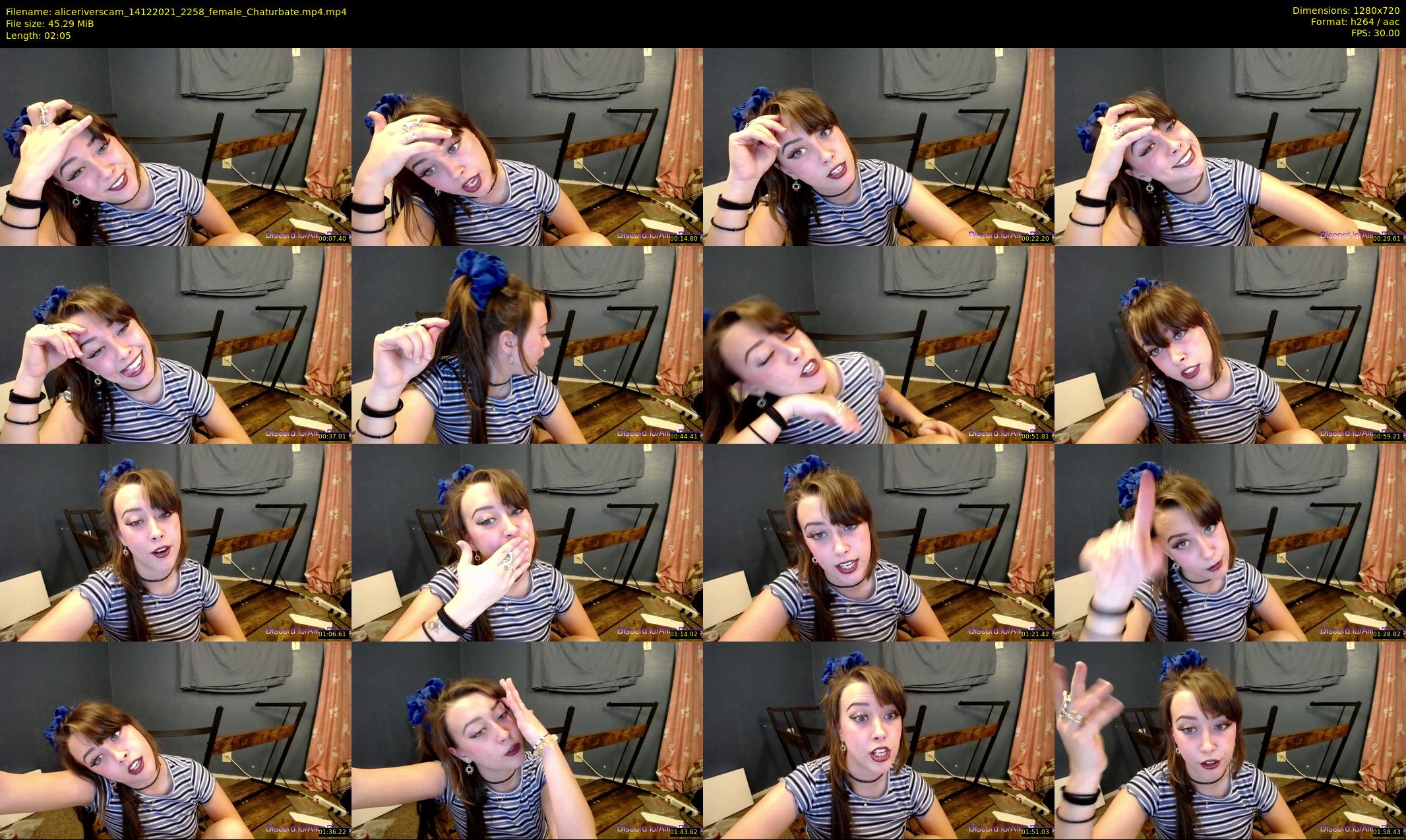 aliceriverscam — 3 minute Chaturbate female cam show recording, 720p, Dec 14, 2021
