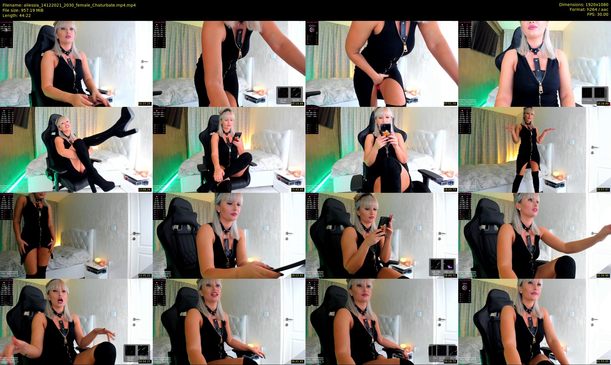 aliessia — 45 minute Chaturbate female cam show recording, 1080p, Dec 14, 2021