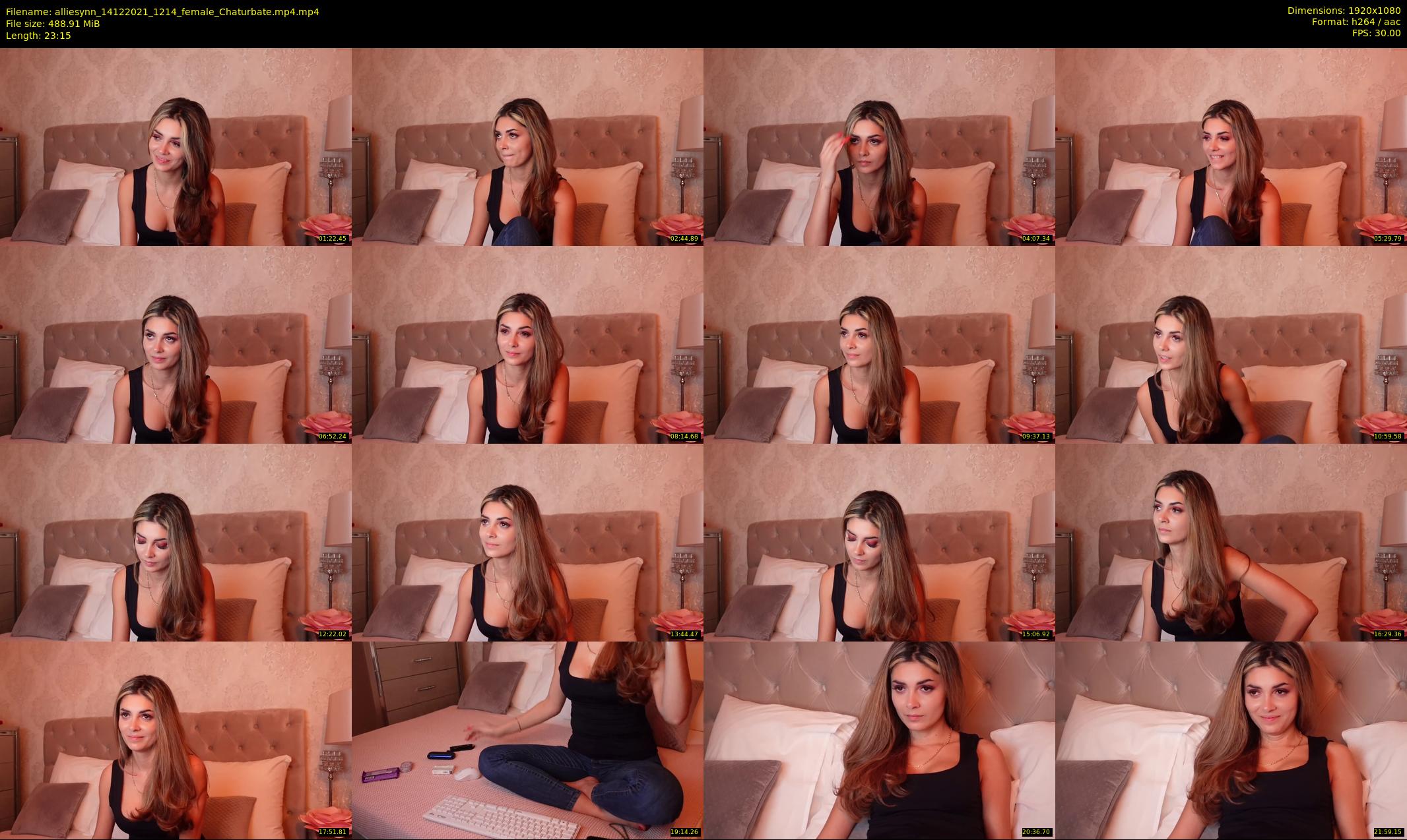alliesynn — 24 minute Chaturbate female cam show recording, 1080p, Dec 14, 2021