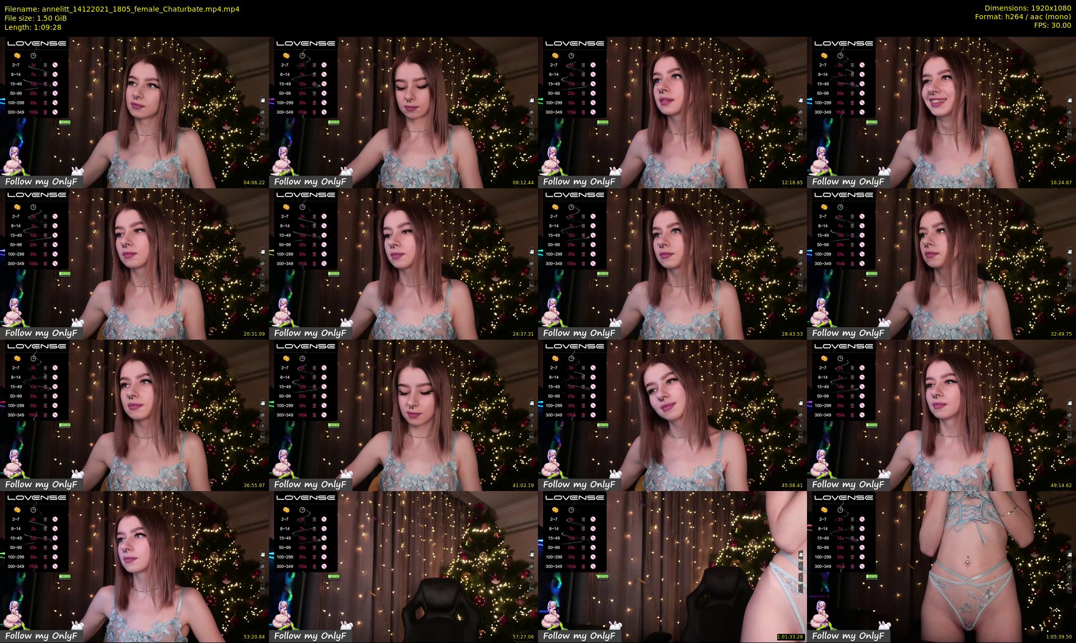 annelitt — 70 minute Chaturbate female cam show recording, 1080p, Dec 14, 2021