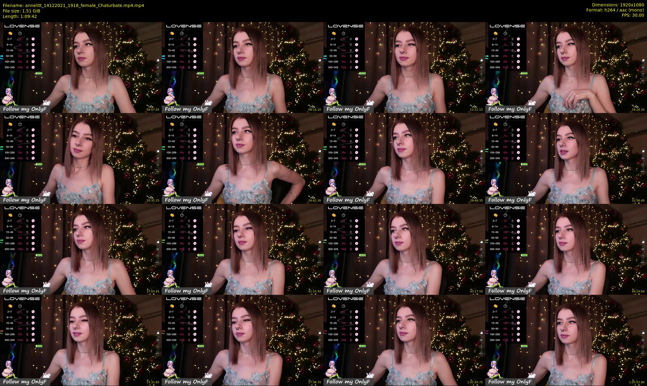 annelitt — 70 minute Chaturbate female cam show recording, 1080p, Dec 14, 2021