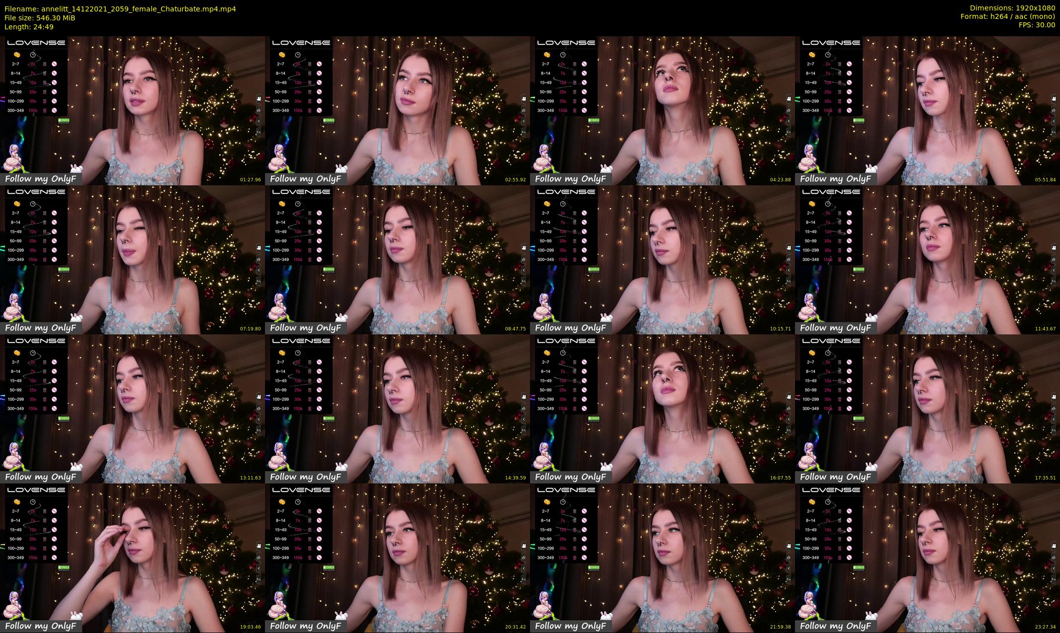 annelitt — 25 minute Chaturbate female cam show recording, 1080p, Dec 14, 2021