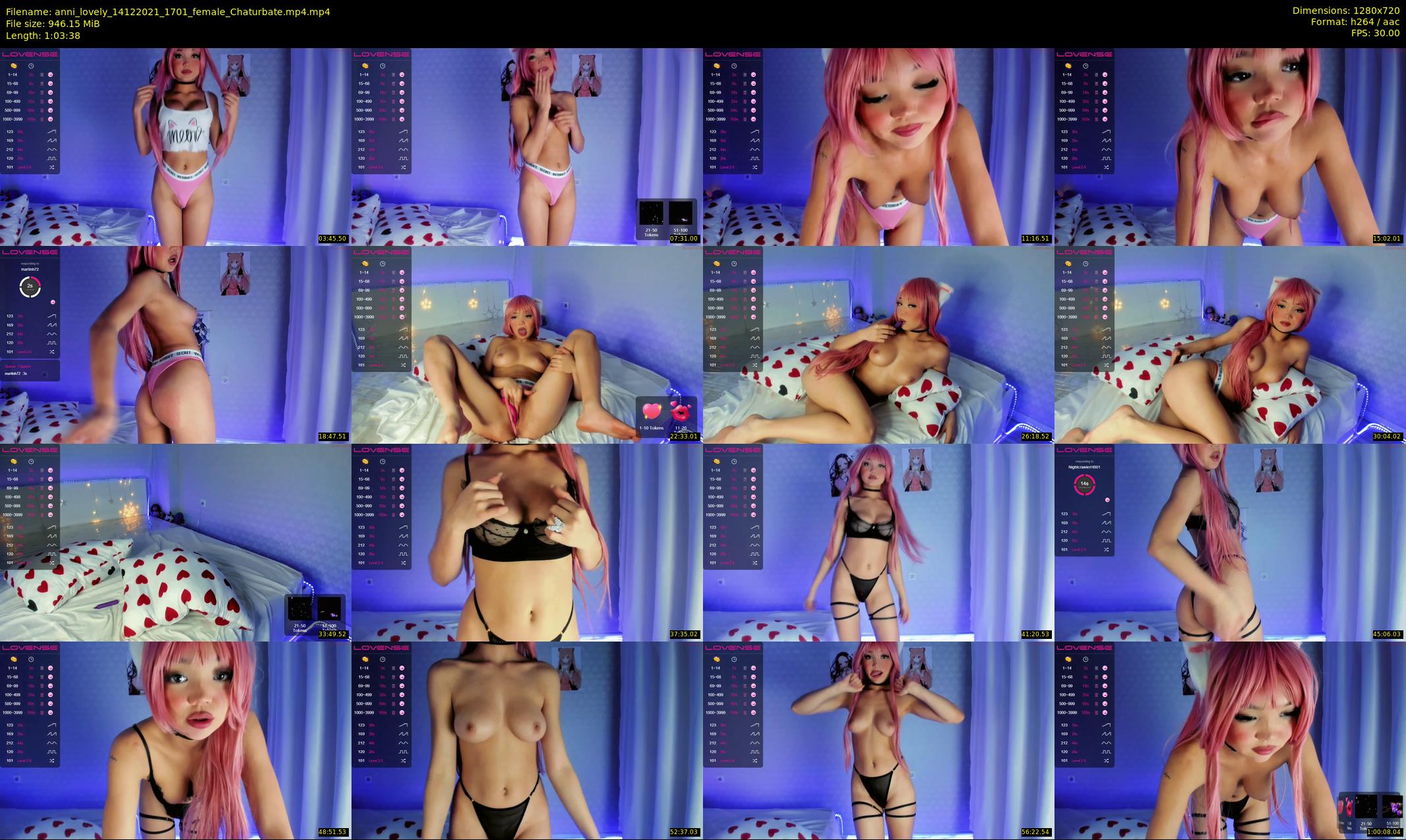 anni_lovely — 64 minute Chaturbate female cam show recording, 720p, Dec 14, 2021