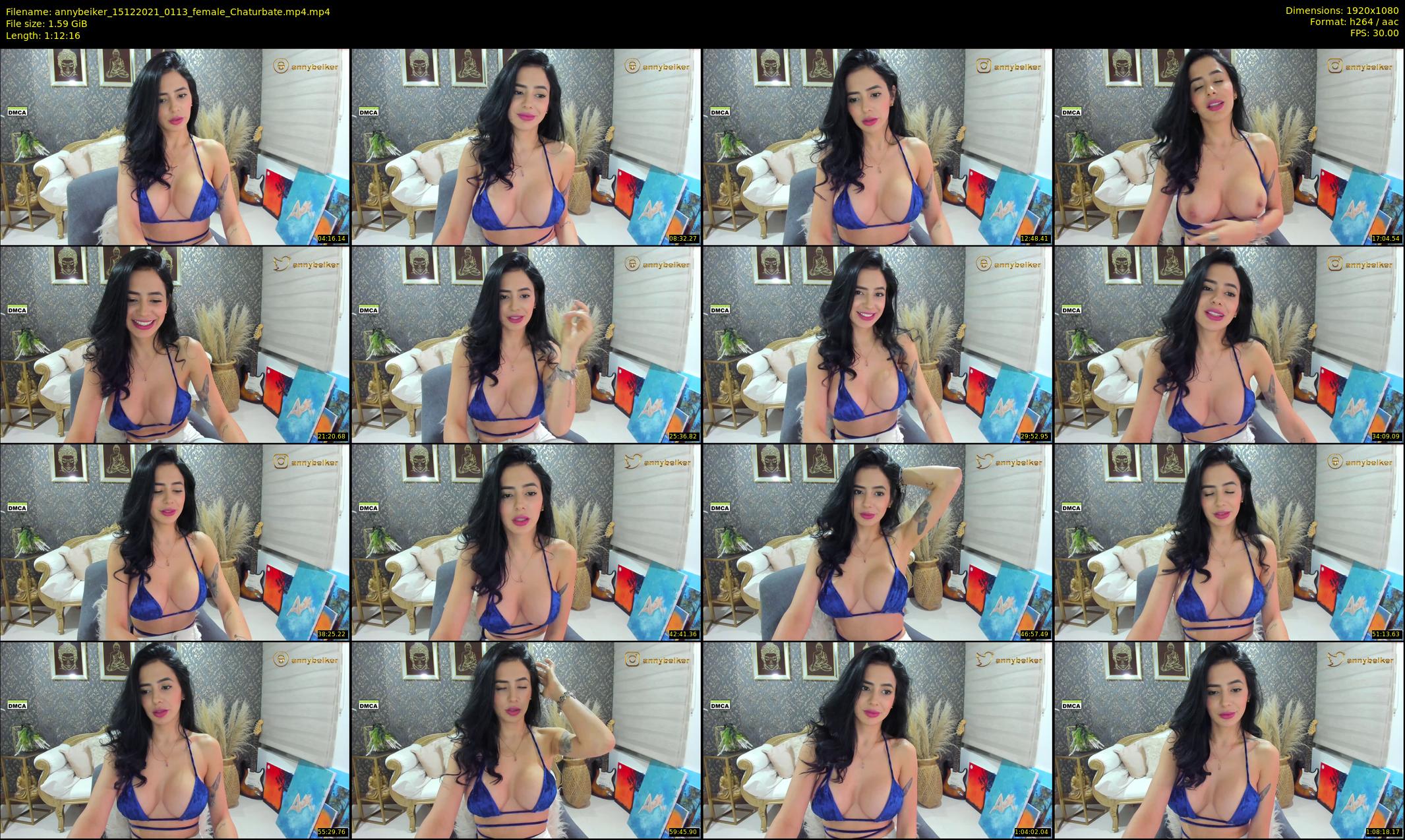 annybeiker — 73 minute Chaturbate female cam show recording, 1080p, Dec 15, 2021