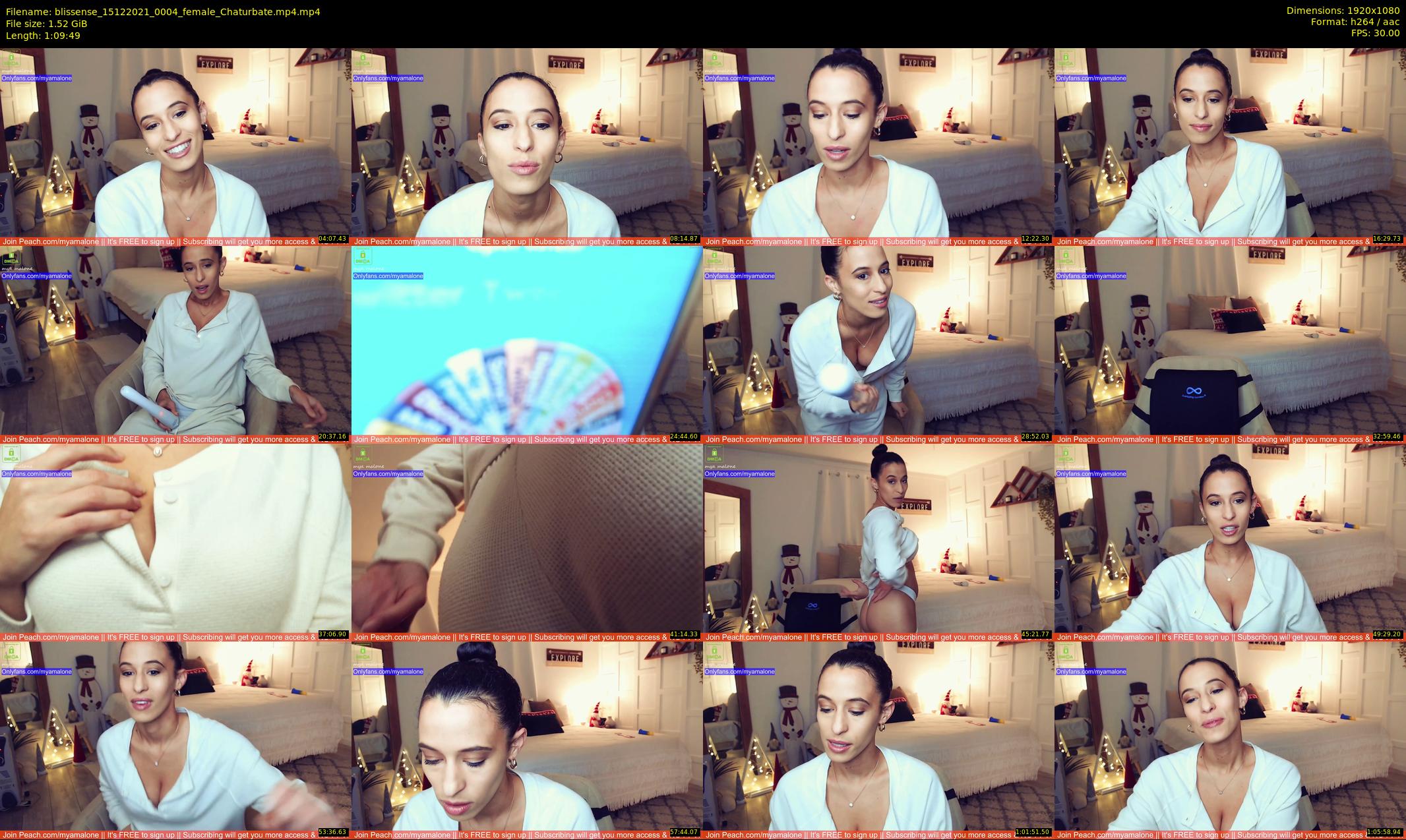 blissense — 70 minute Chaturbate female cam show recording, 1080p, Dec 15, 2021