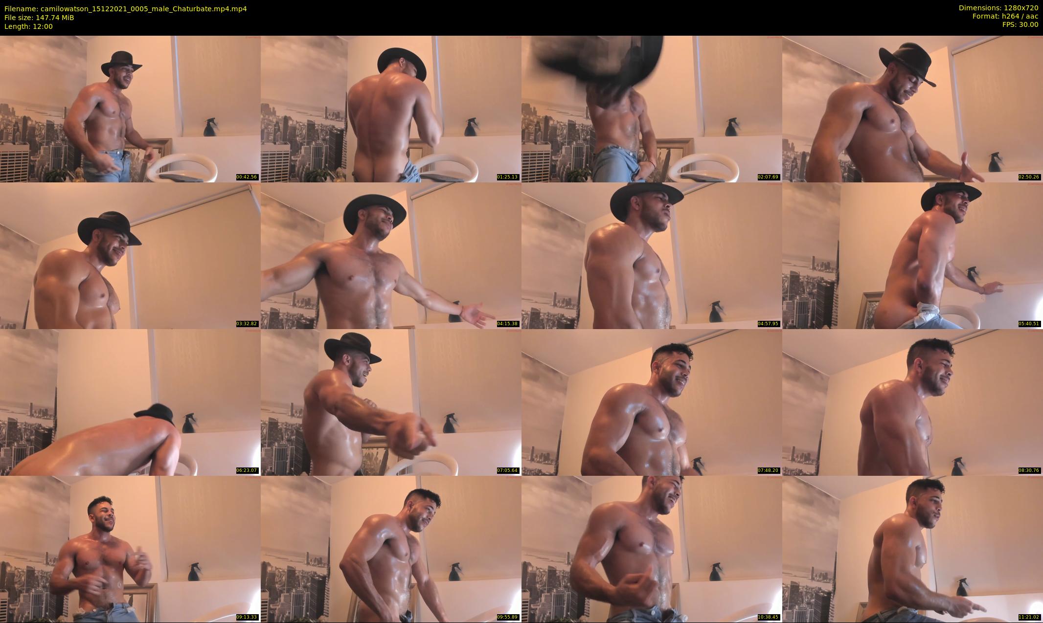 camilowatson — 12 minute Chaturbate male cam show recording, 720p, Dec 15, 2021