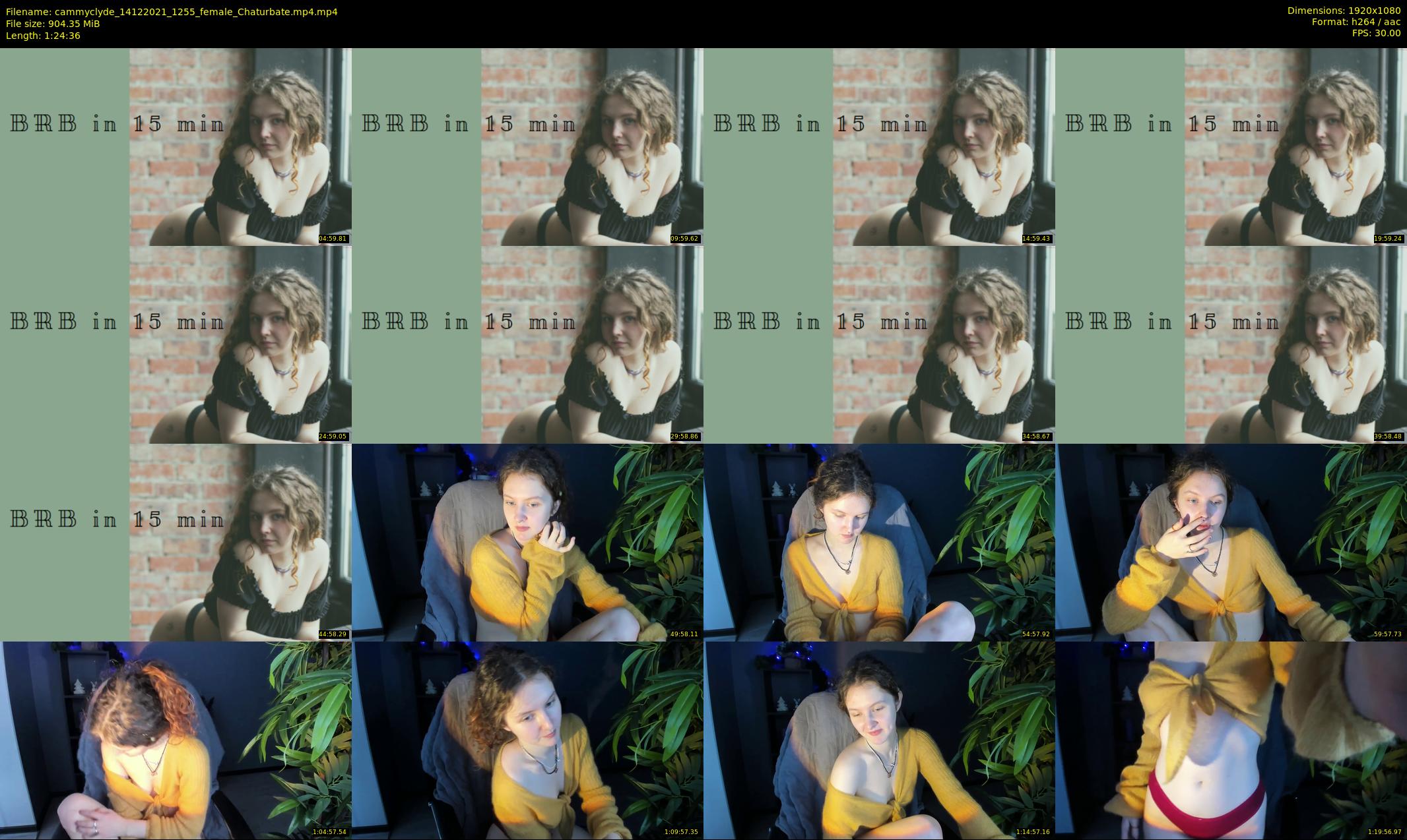 cammyclyde — 85 minute Chaturbate female cam show recording, 1080p, Dec 14, 2021