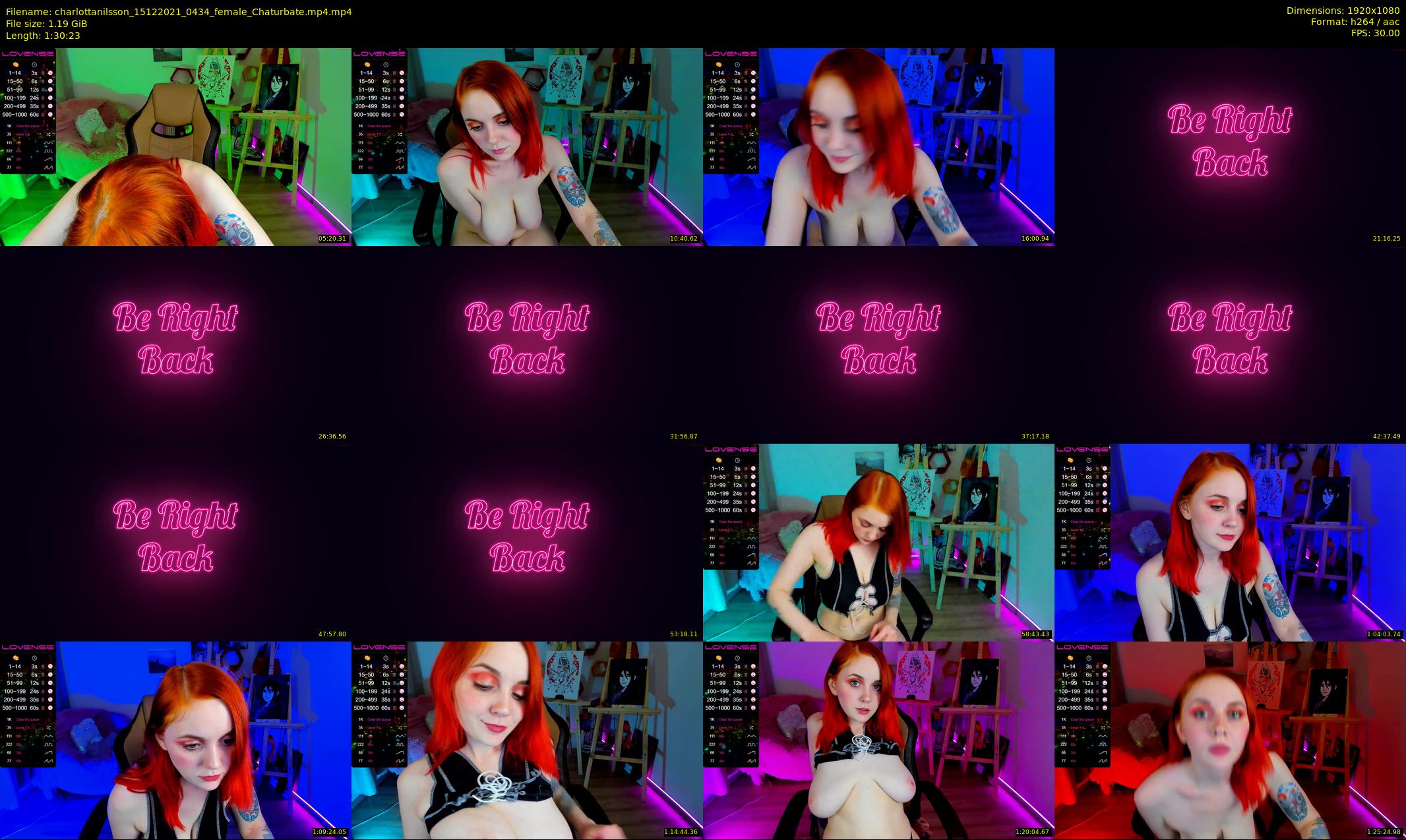 charlottanilsson — 91 minute Chaturbate female cam show recording, 1080p, Dec 15, 2021