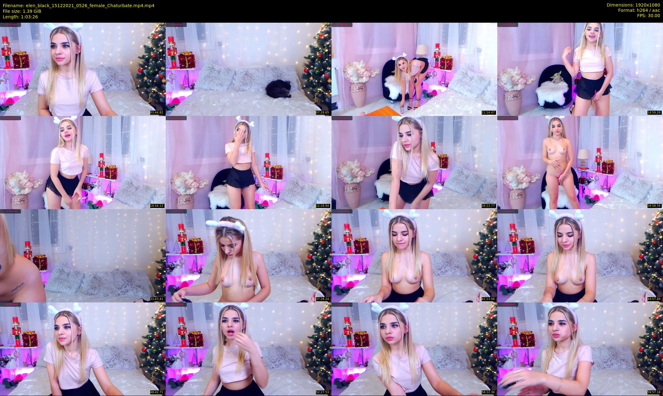elen_black — 64 minute Chaturbate female cam show recording, 1080p, Dec 15, 2021