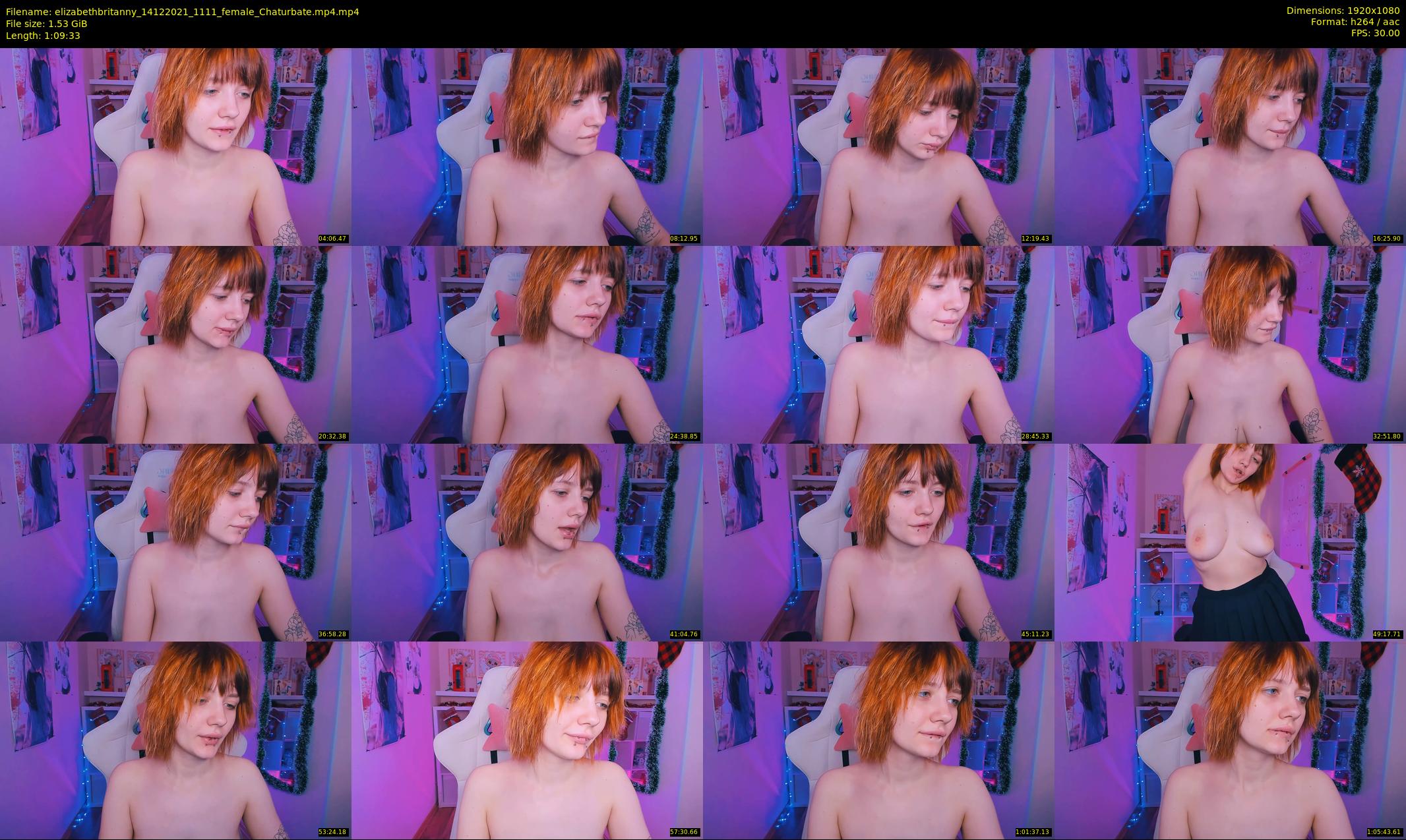 elizabethbritanny — 70 minute Chaturbate female cam show recording, 1080p, Dec 14, 2021