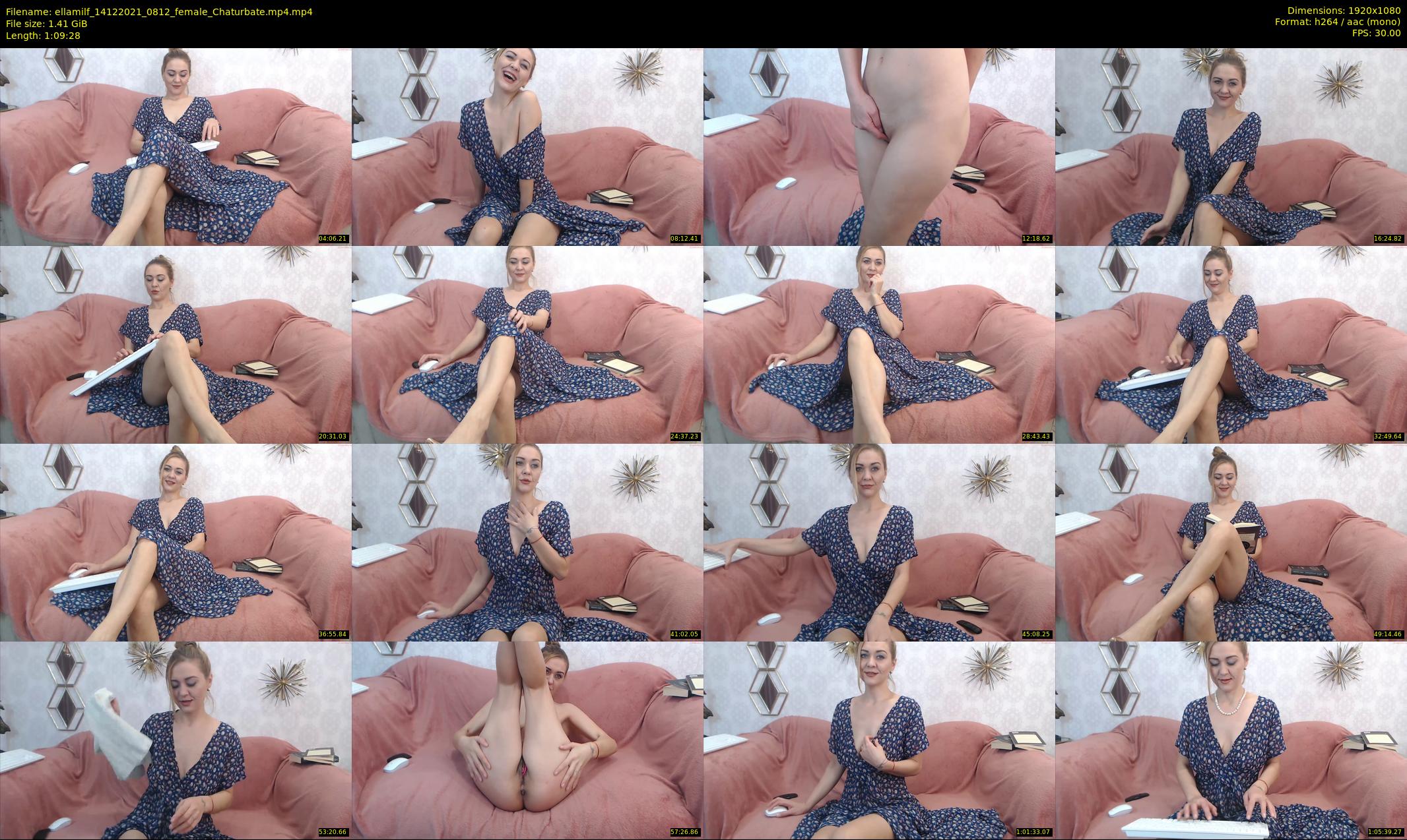 ellamilf — 70 minute Chaturbate female cam show recording, 1080p, Dec 14, 2021