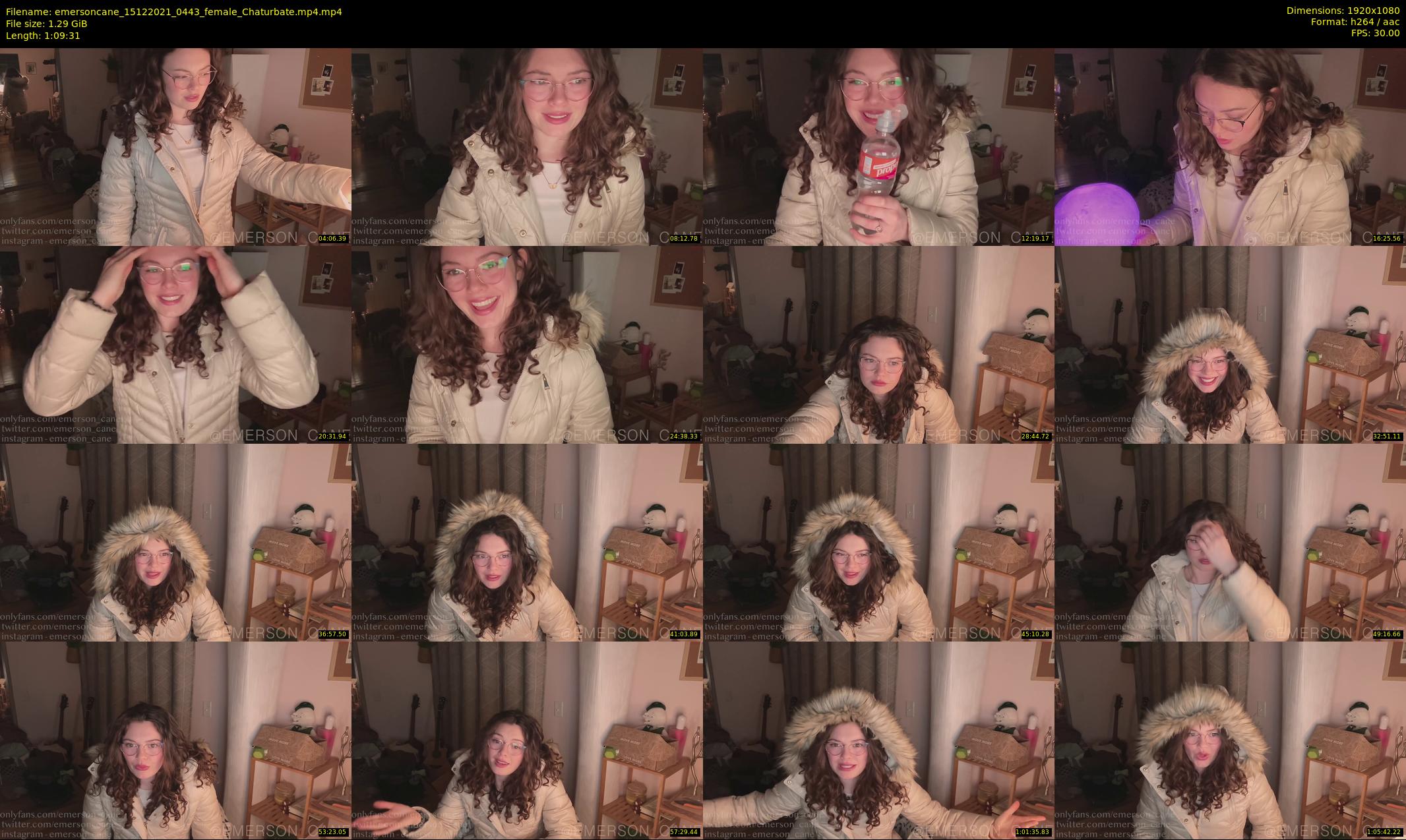 emersoncane — 70 minute Chaturbate female cam show recording, 1080p, Dec 15, 2021