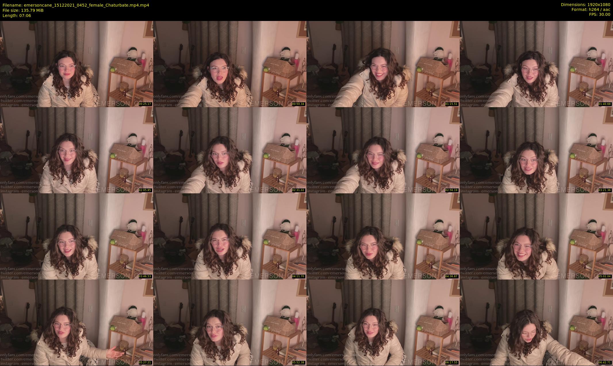 emersoncane — 8 minute Chaturbate female cam show recording, 1080p, Dec 15, 2021