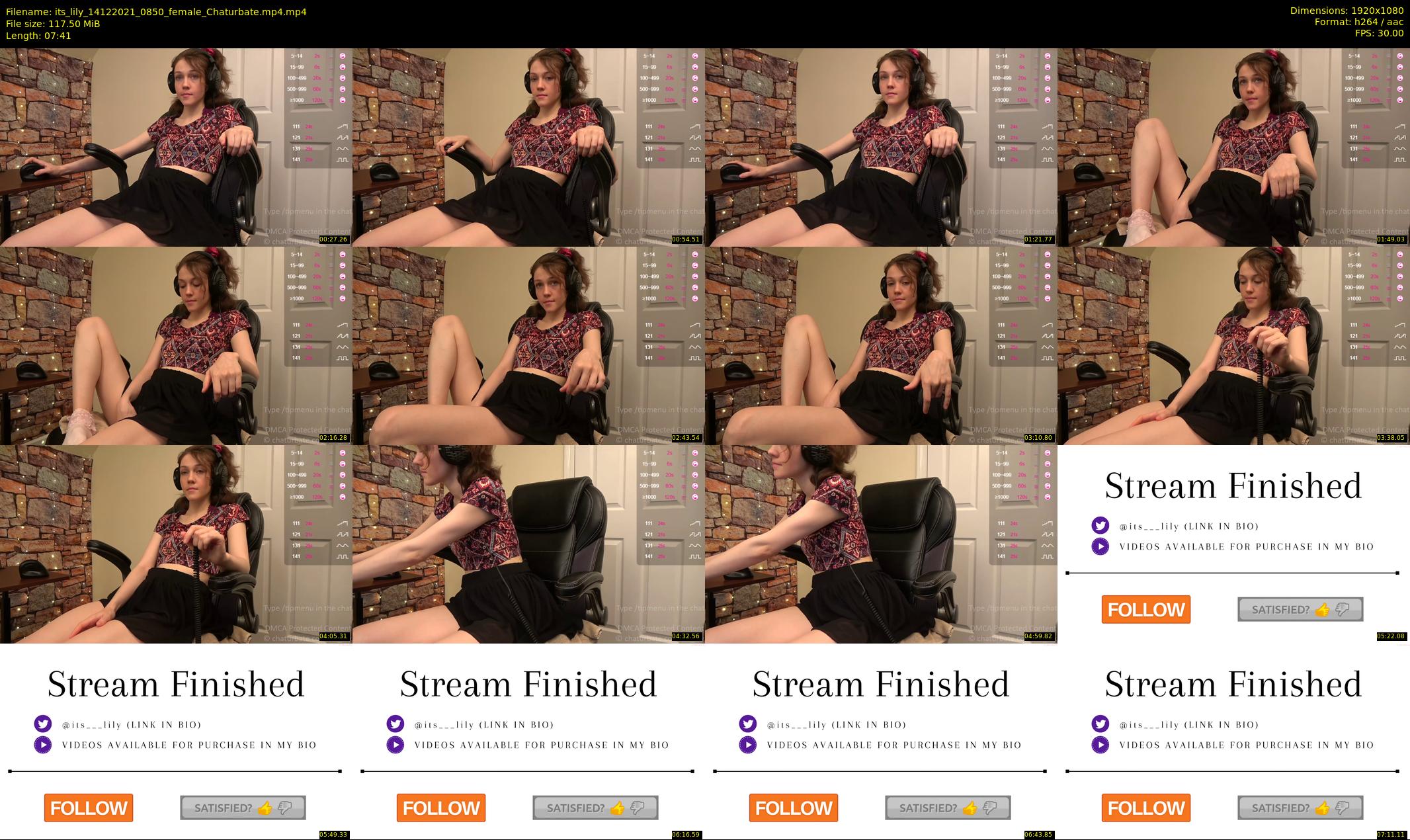 its_lily — 8 minute Chaturbate female cam show recording, 1080p, Dec 14, 2021
