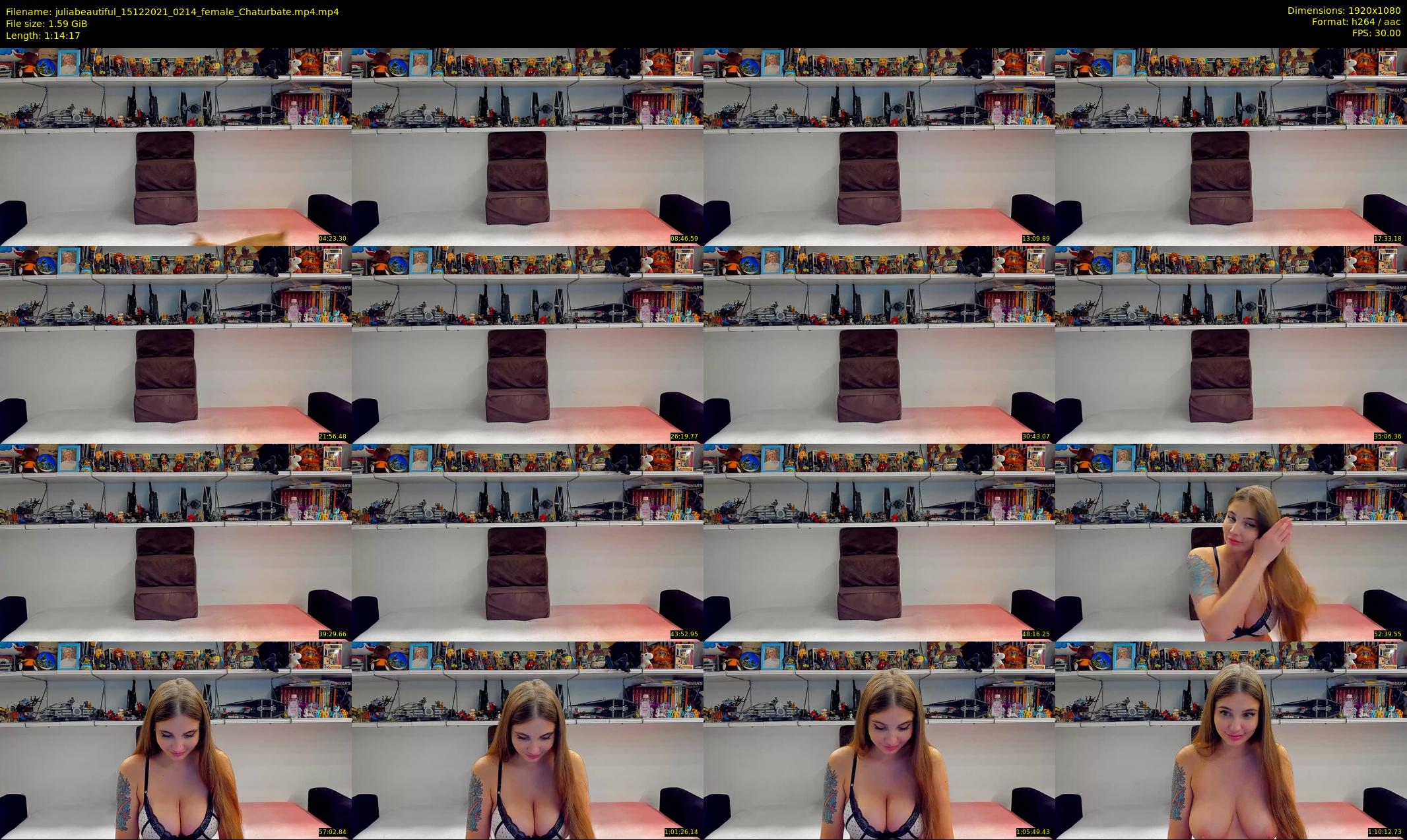 juliabeautiful — 75 minute Chaturbate female cam show recording, 1080p, Dec 15, 2021