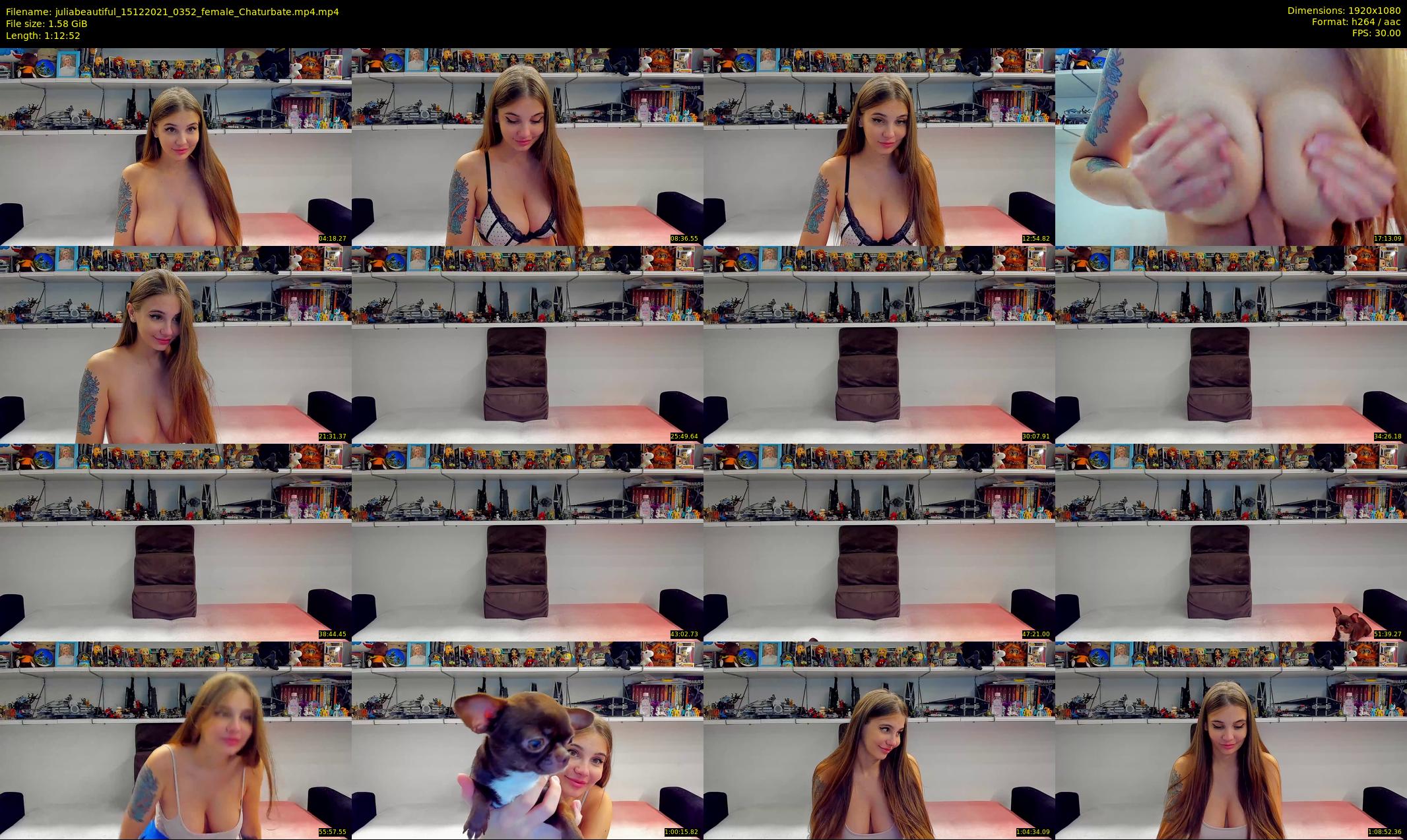 juliabeautiful — 73 minute Chaturbate female cam show recording, 1080p, Dec 15, 2021