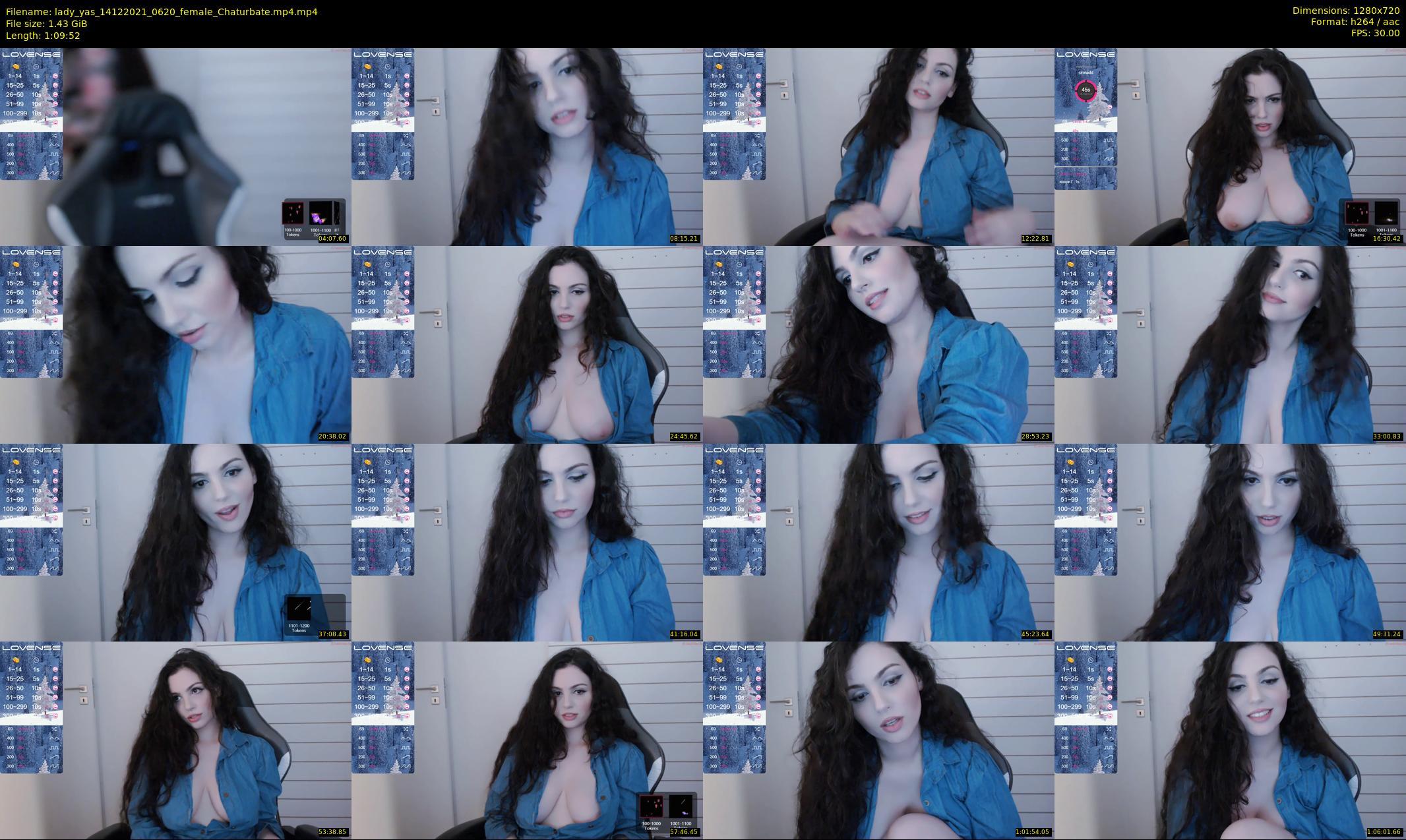 lady_yas — 70 minute Chaturbate female cam show recording, 720p, Dec 14, 2021