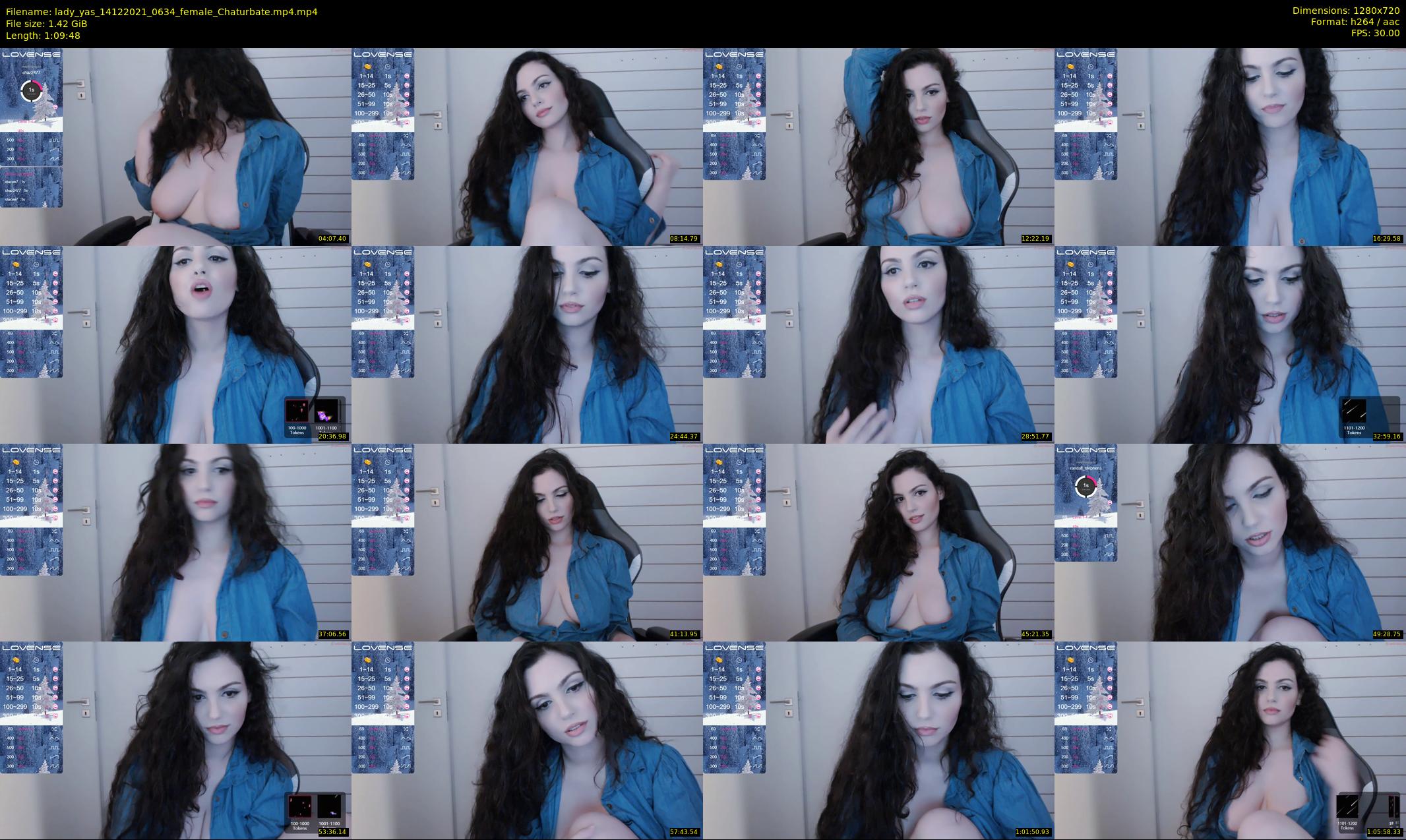 lady_yas — 70 minute Chaturbate female cam show recording, 720p, Dec 14, 2021