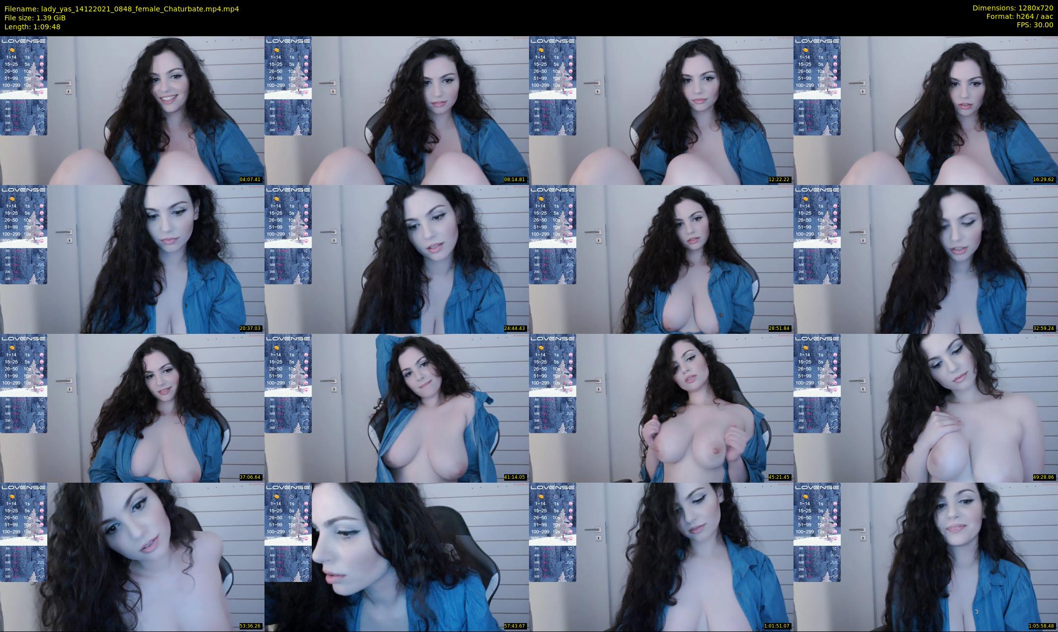 lady_yas — 70 minute Chaturbate female cam show recording, 720p, Dec 14, 2021