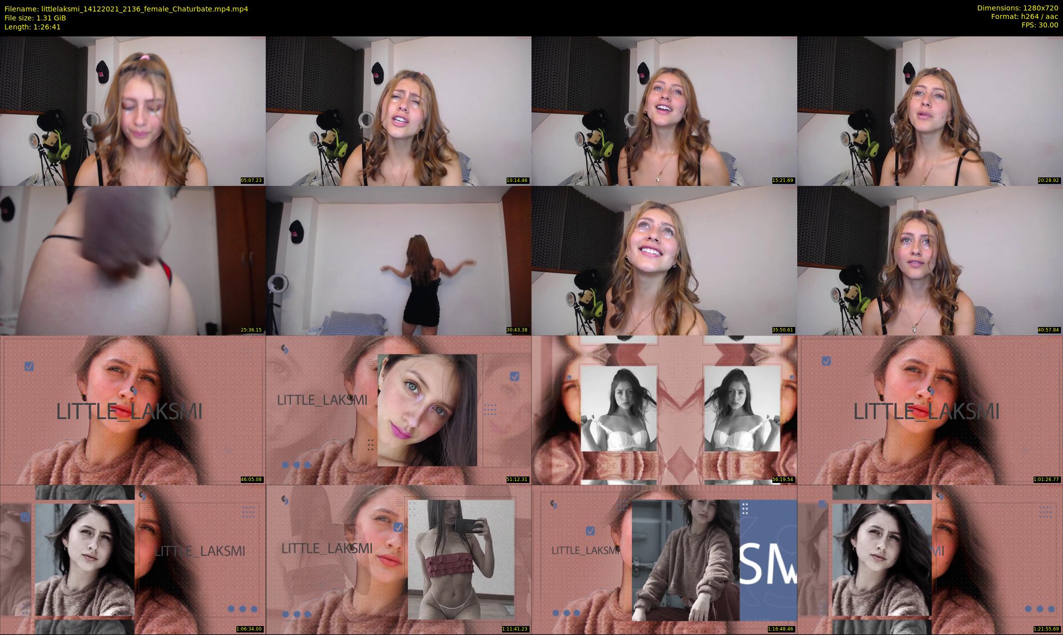 littlelaksmi — 87 minute Chaturbate female cam show recording, 720p, Dec 14, 2021