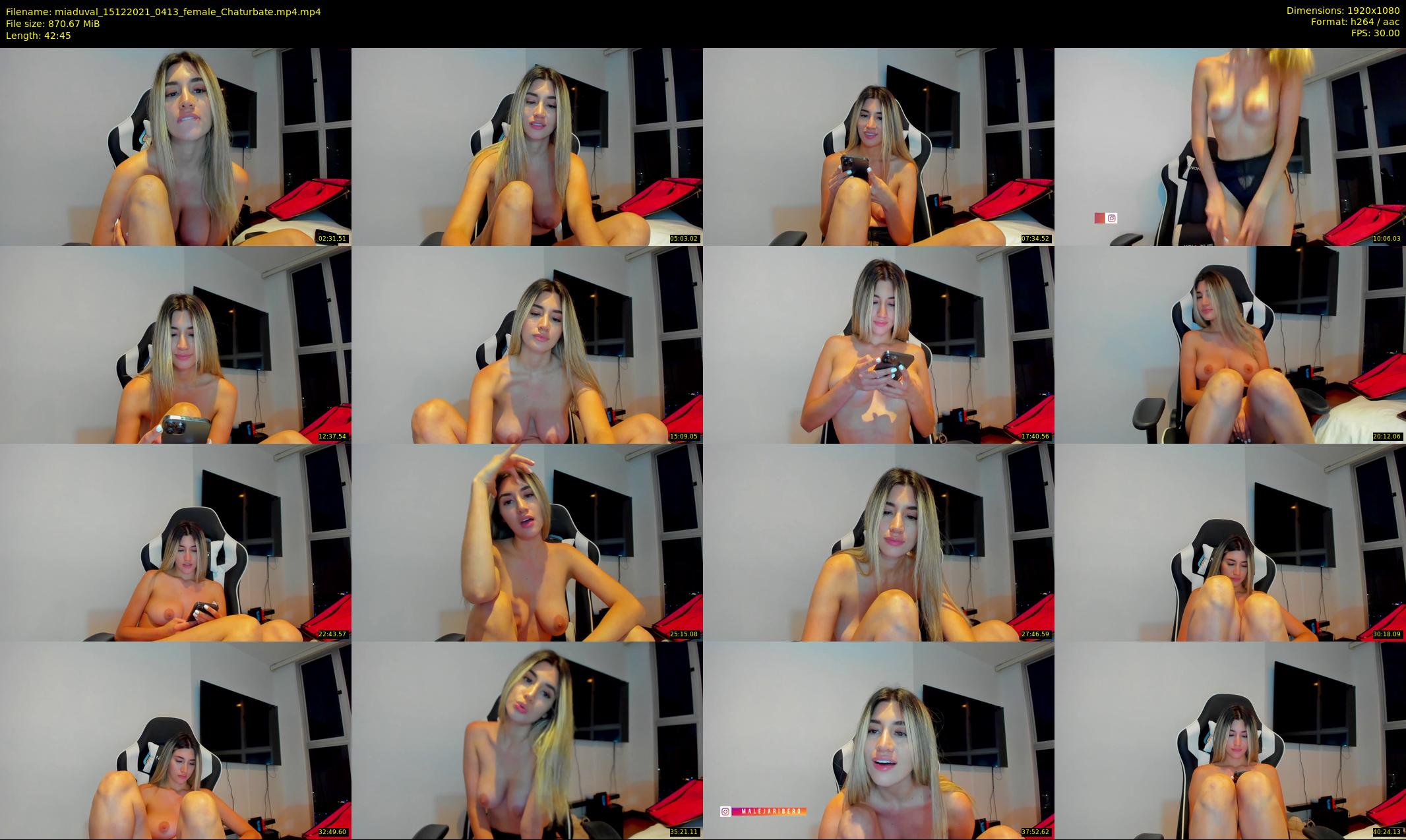 miaduval — 43 minute Chaturbate female cam show recording, 1080p, Dec 15, 2021