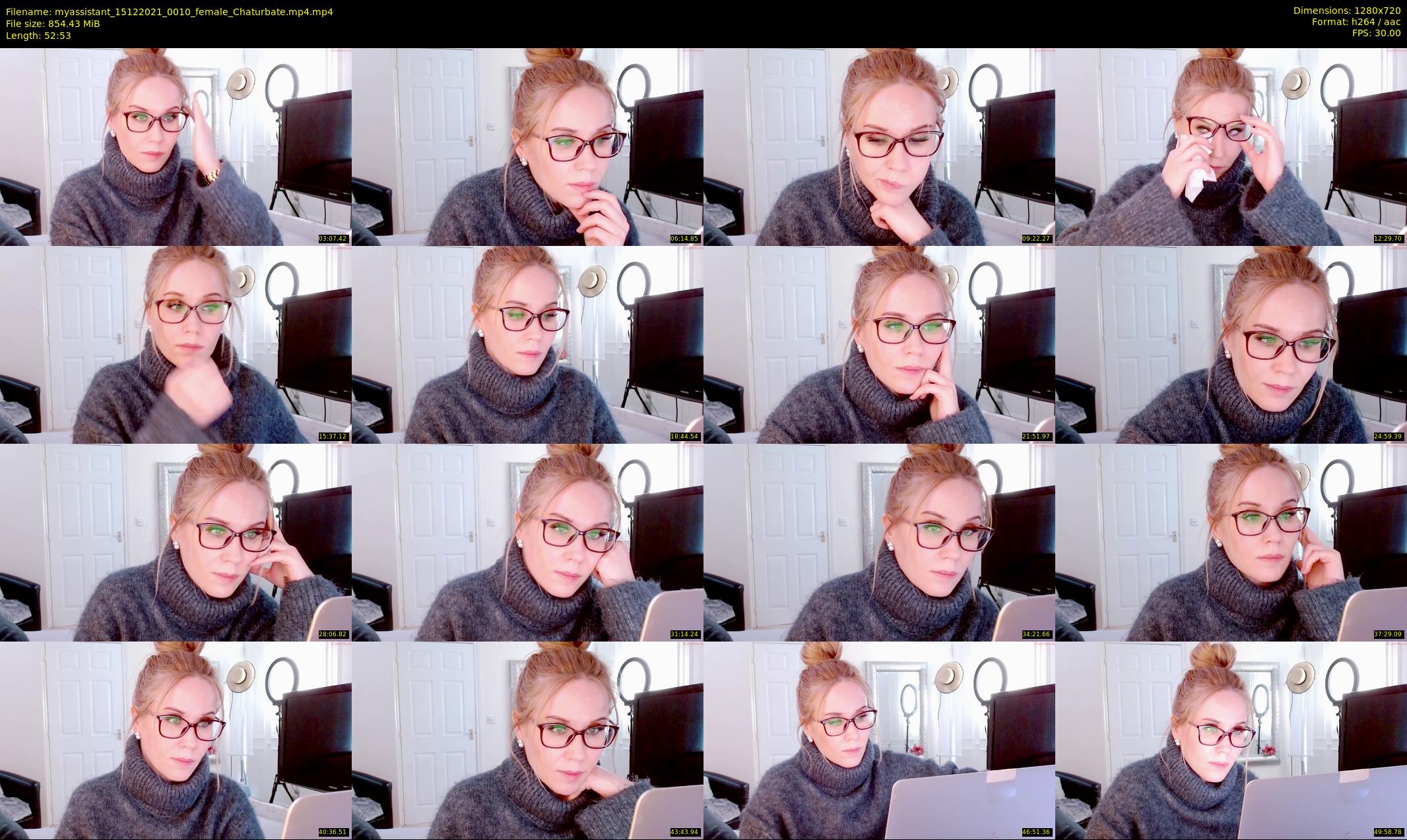 myassistant — 53 minute Chaturbate female cam show recording, 720p, Dec 15, 2021