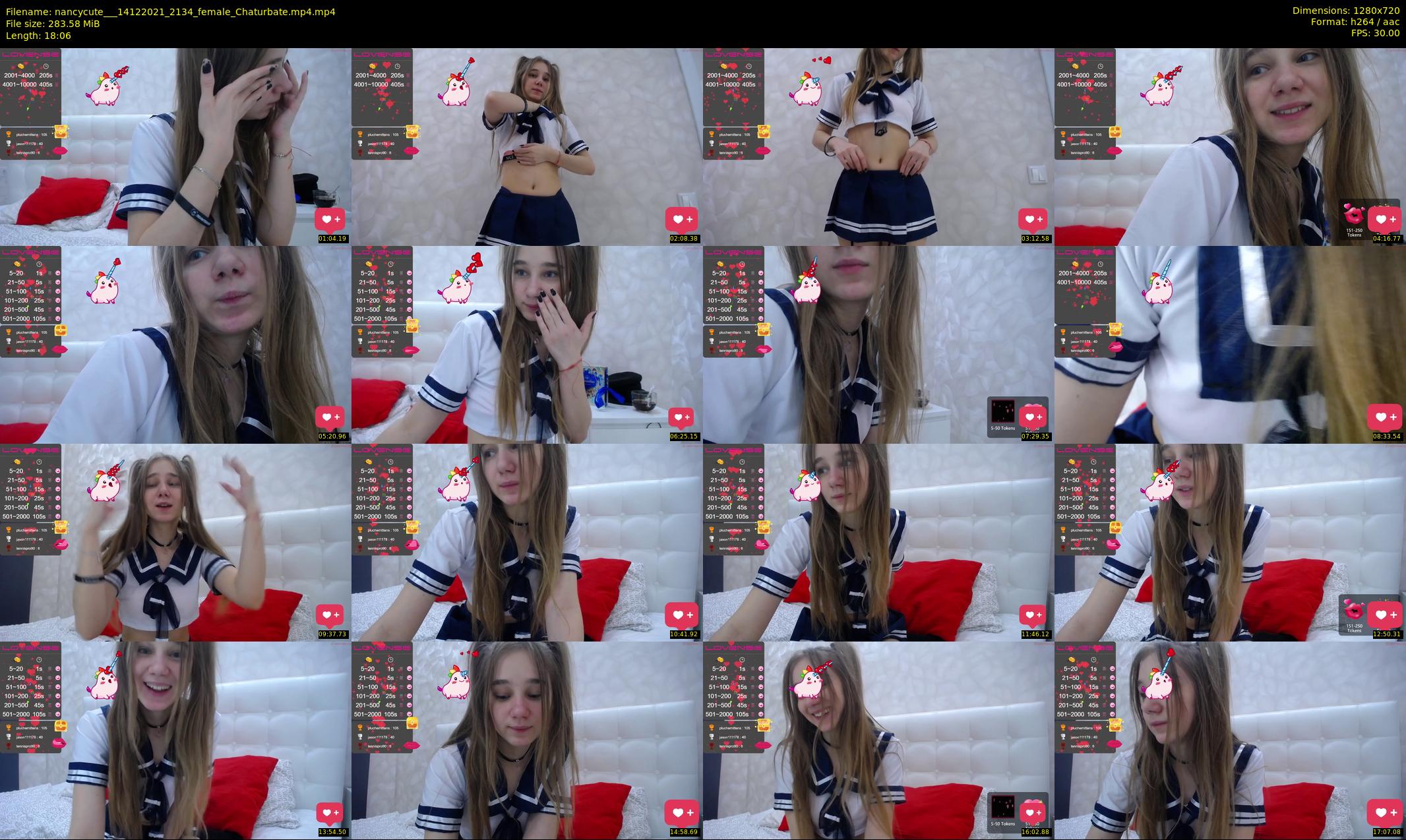 nancycute__ — 19 minute Chaturbate female cam show recording, 720p, Dec 14, 2021