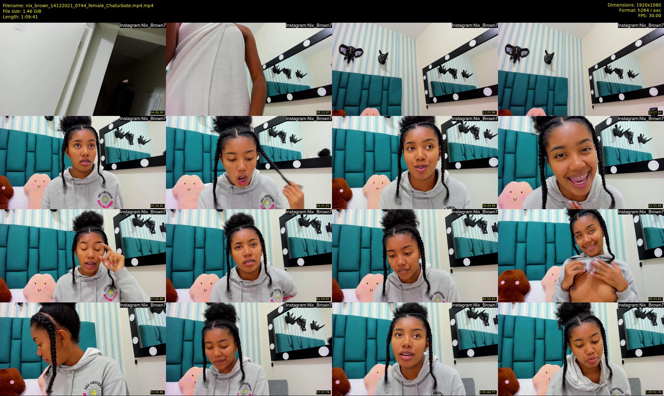 nix_brown — 70 minute Chaturbate female cam show recording, 1080p, Dec 14, 2021
