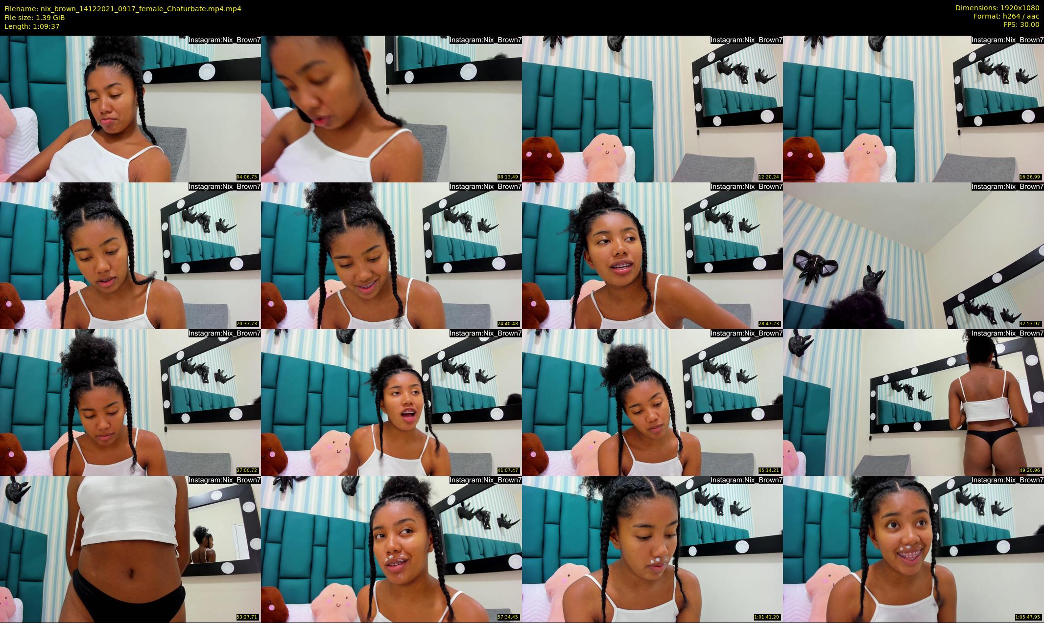 nix_brown — 70 minute Chaturbate female cam show recording, 1080p, Dec 14, 2021
